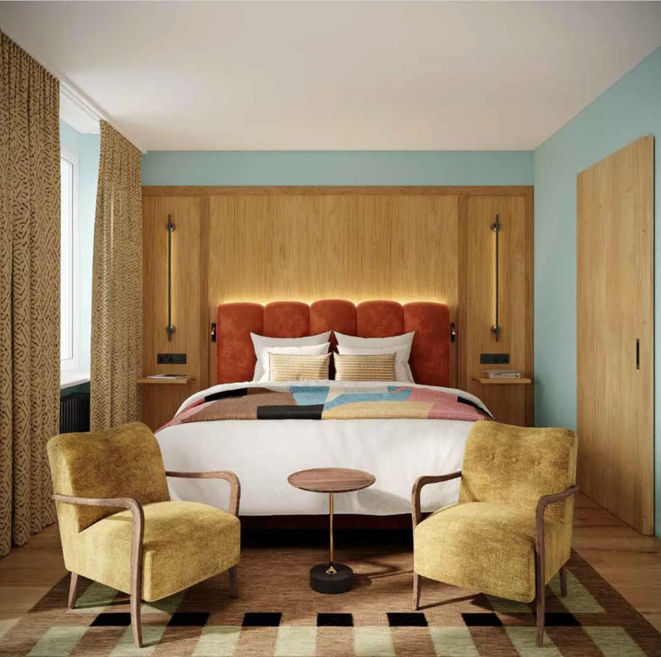 Bed in Hotel Alpina Luzern