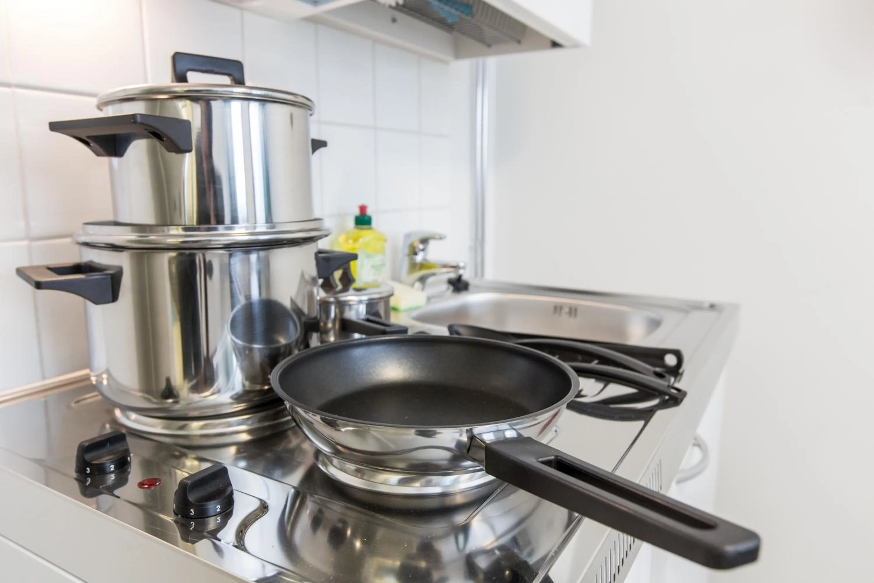 Kitchen or kitchenette in Forenom Hostel Vantaa Airport