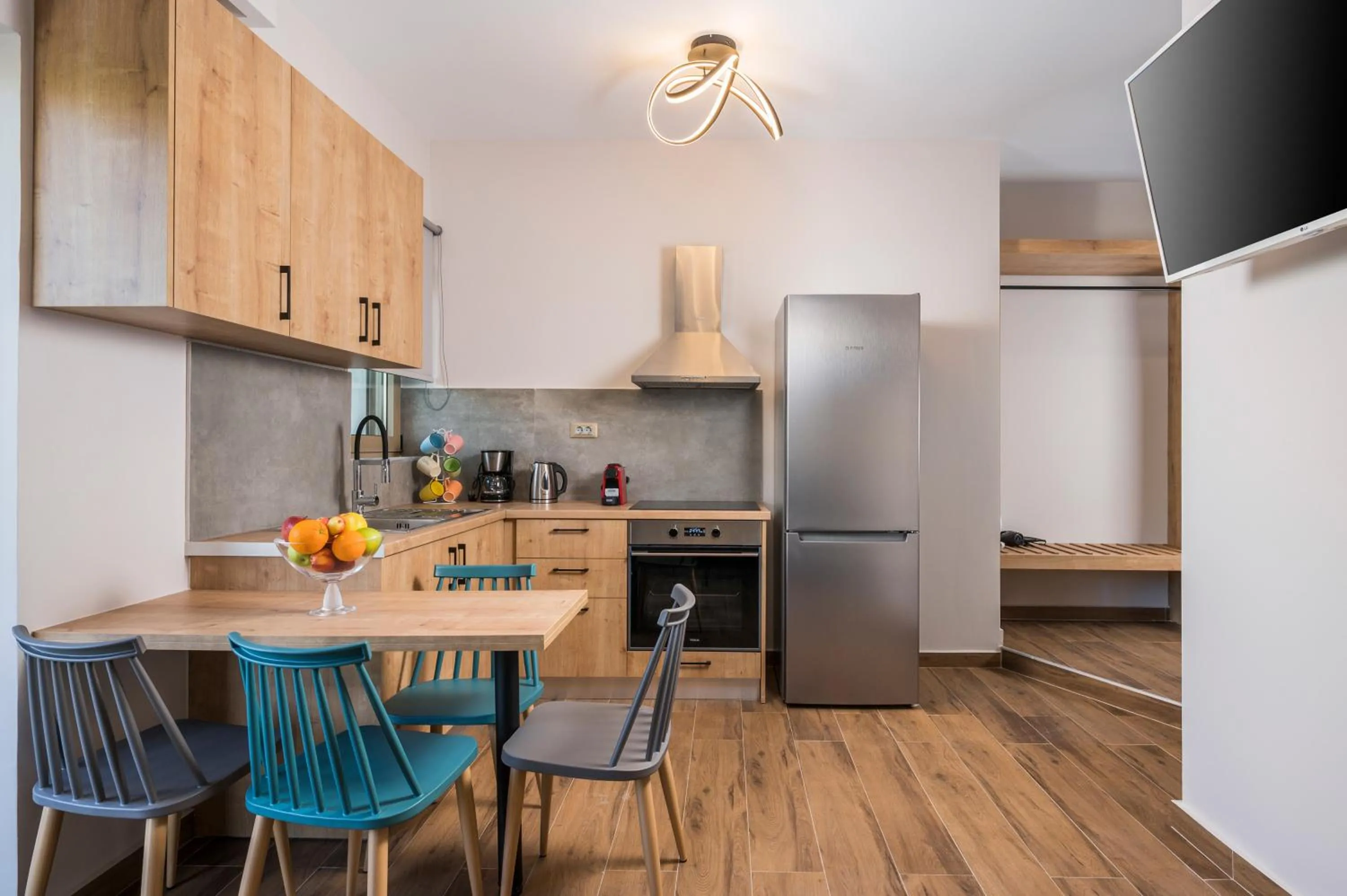 Kitchen or kitchenette in Aequor Luxury Rooms & Apartments