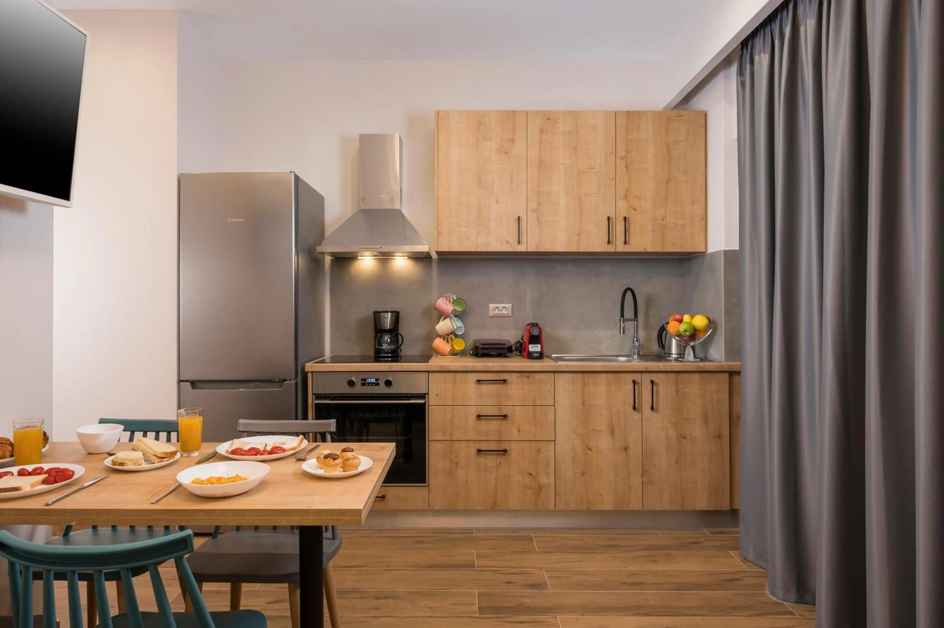 Kitchen or kitchenette in Aequor Luxury Rooms & Apartments