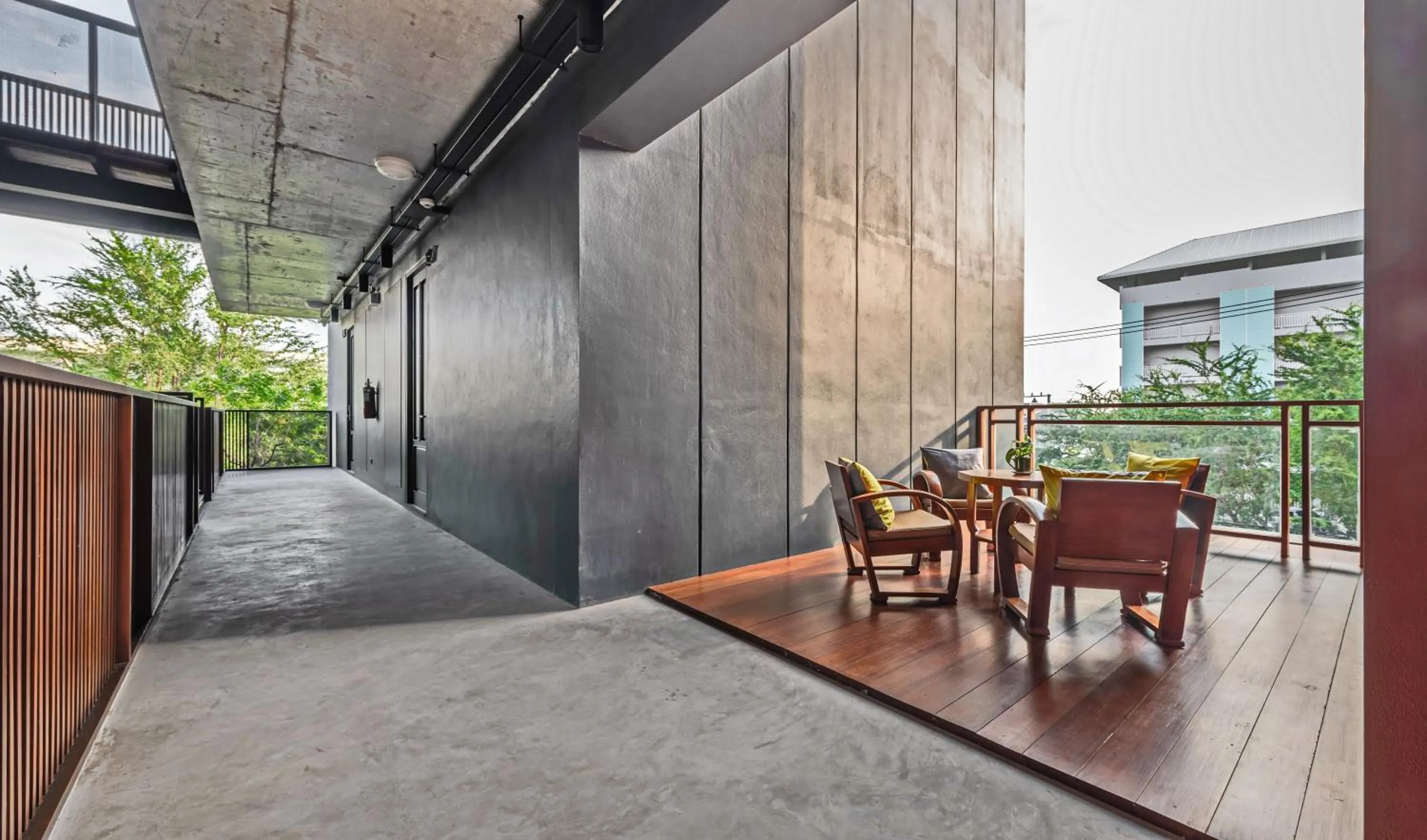 Balcony/Terrace in Hua Hin Habitat Hotel- SHA Extra Plus