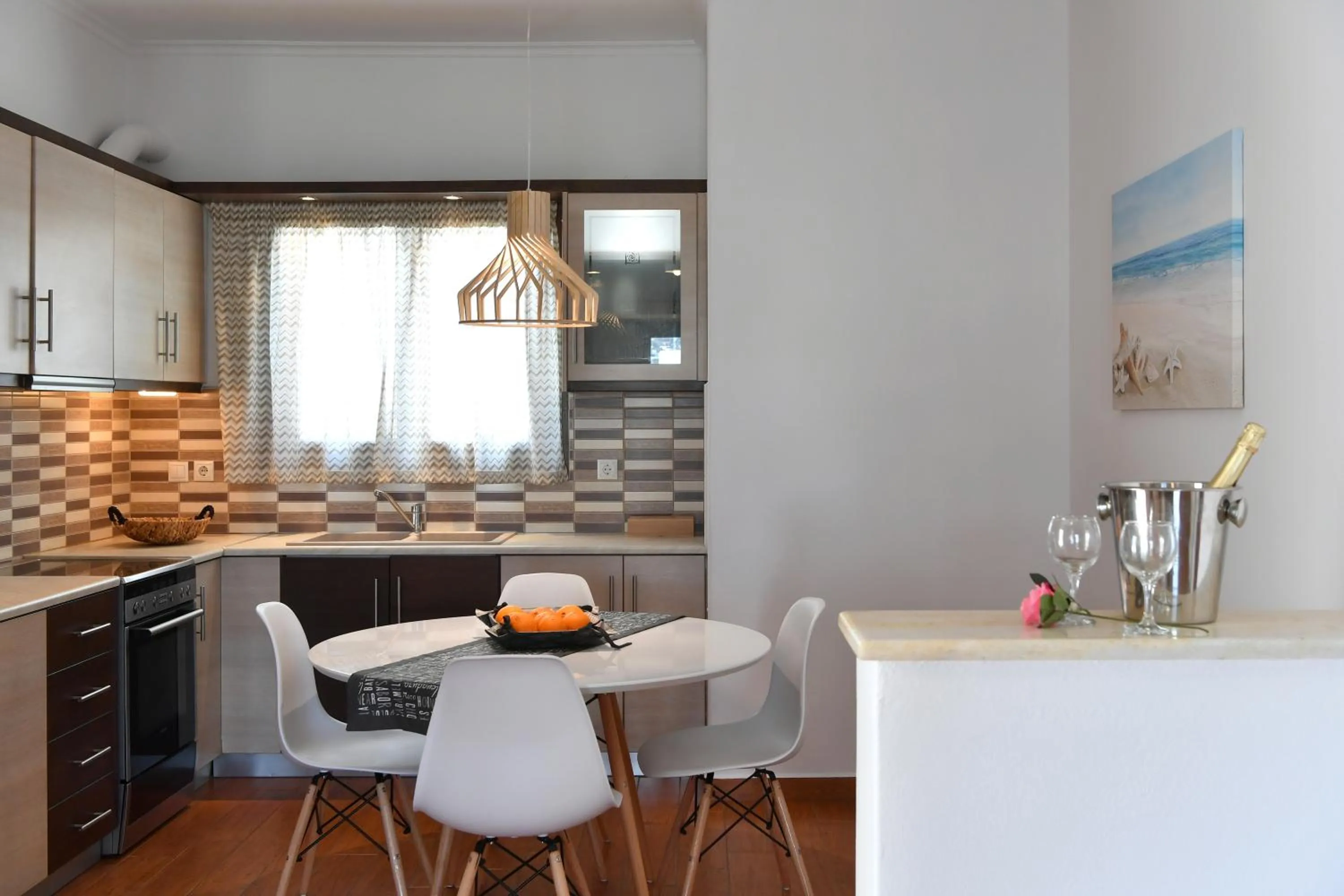 Kitchen or kitchenette in Villa Trifylia