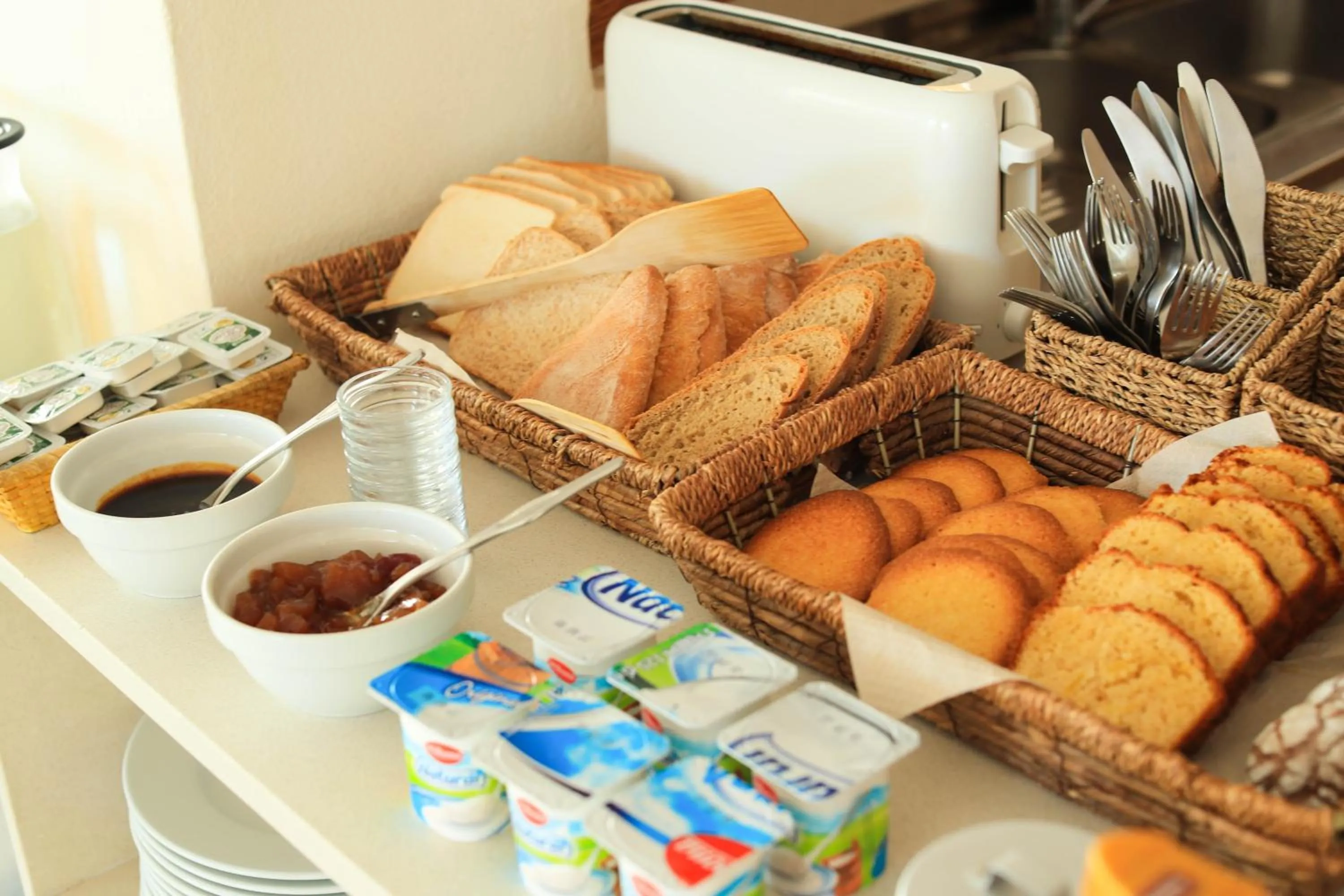 Continental breakfast in Es Mitjorn Hotel