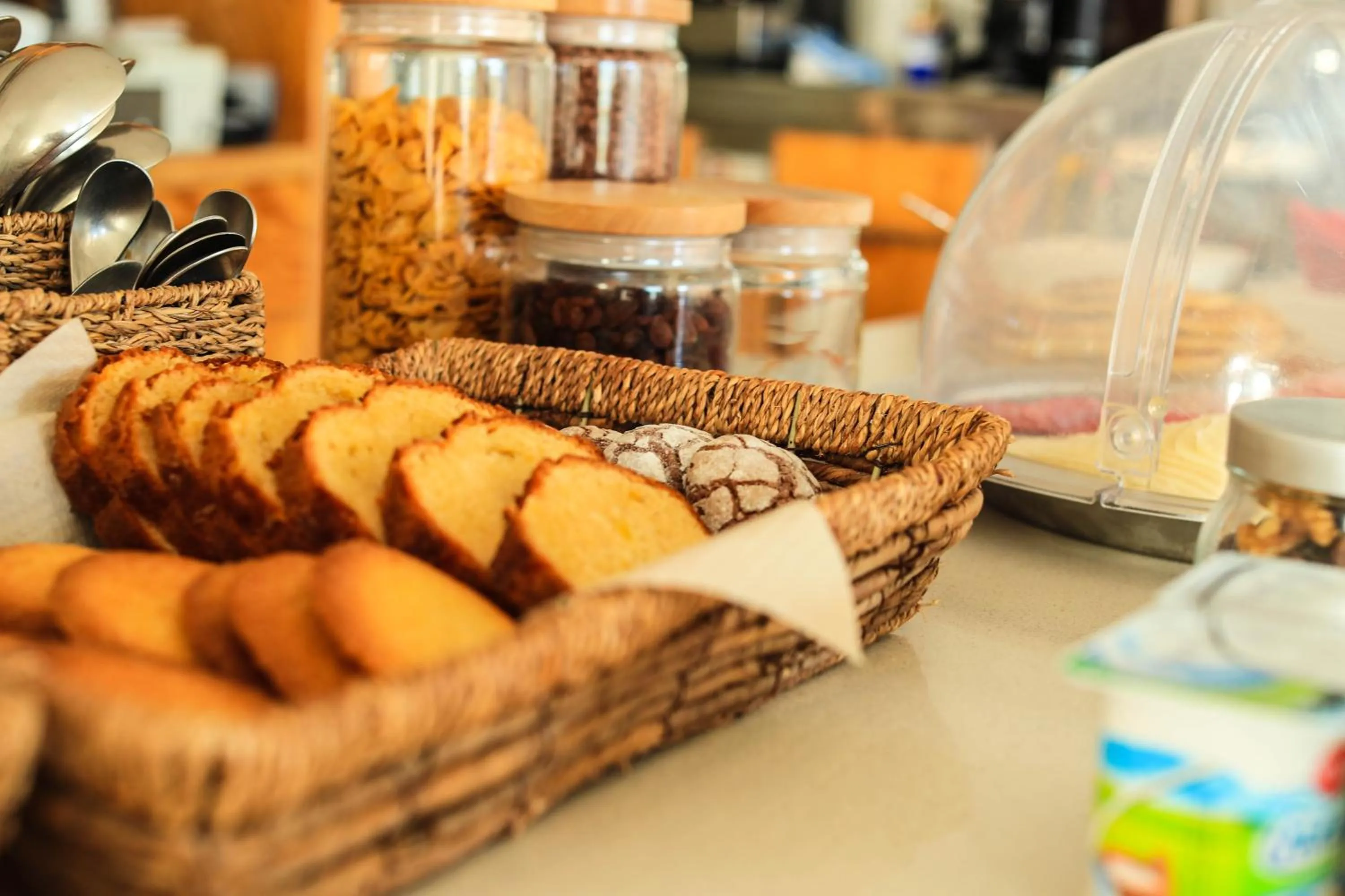 Continental breakfast in Es Mitjorn Hotel