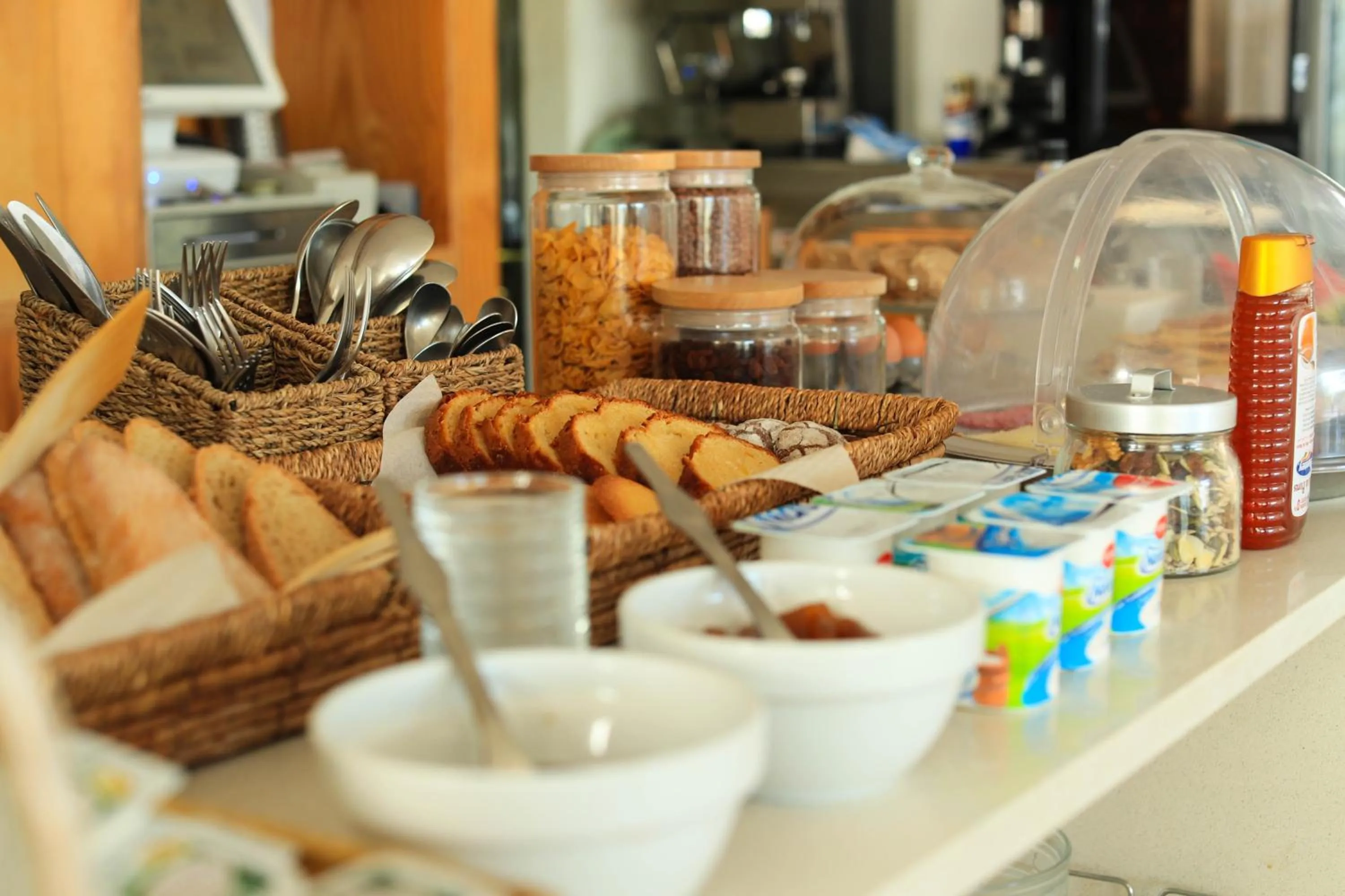 Continental breakfast in Es Mitjorn Hotel