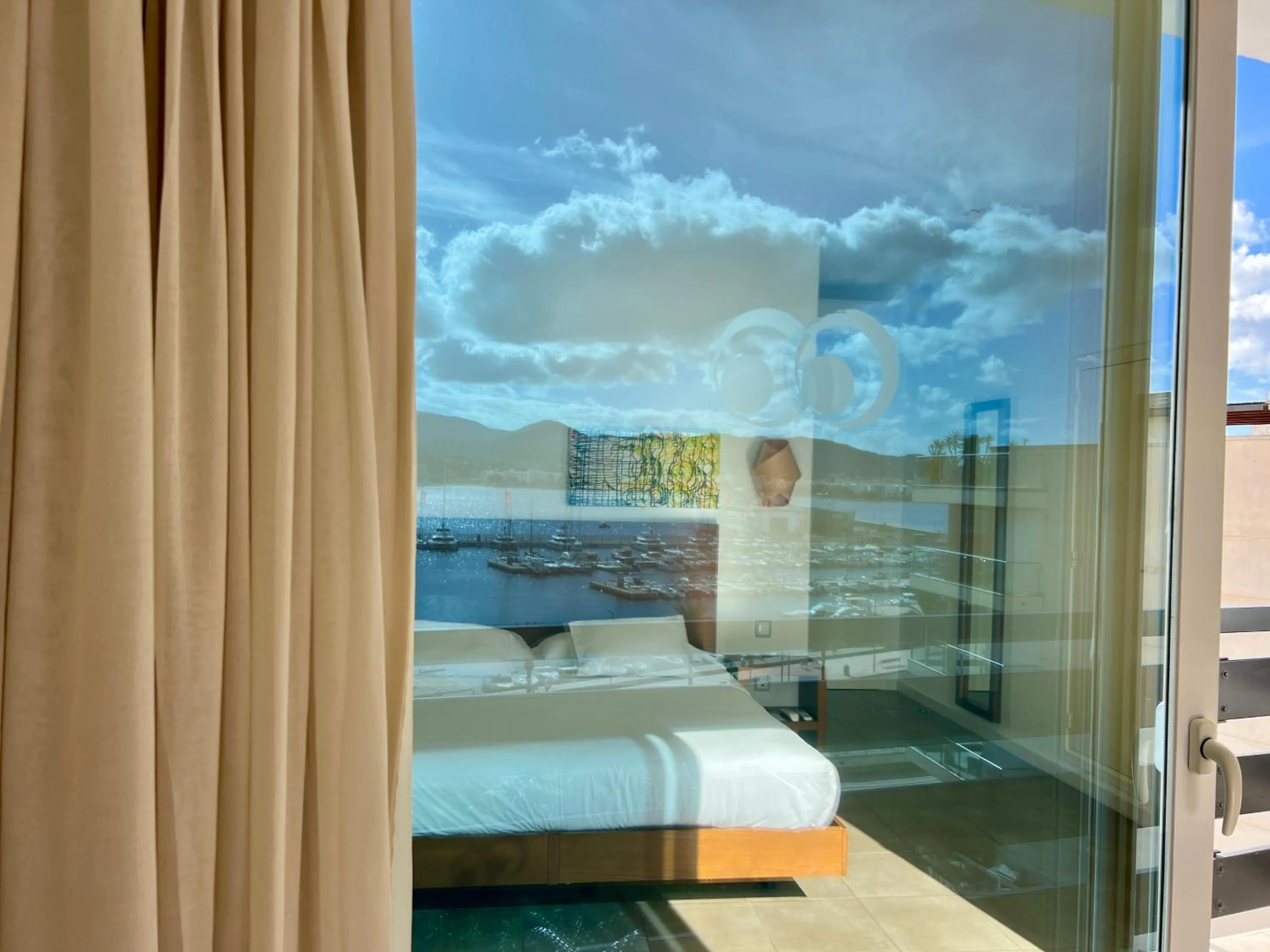 Bed in Es Mitjorn Hotel