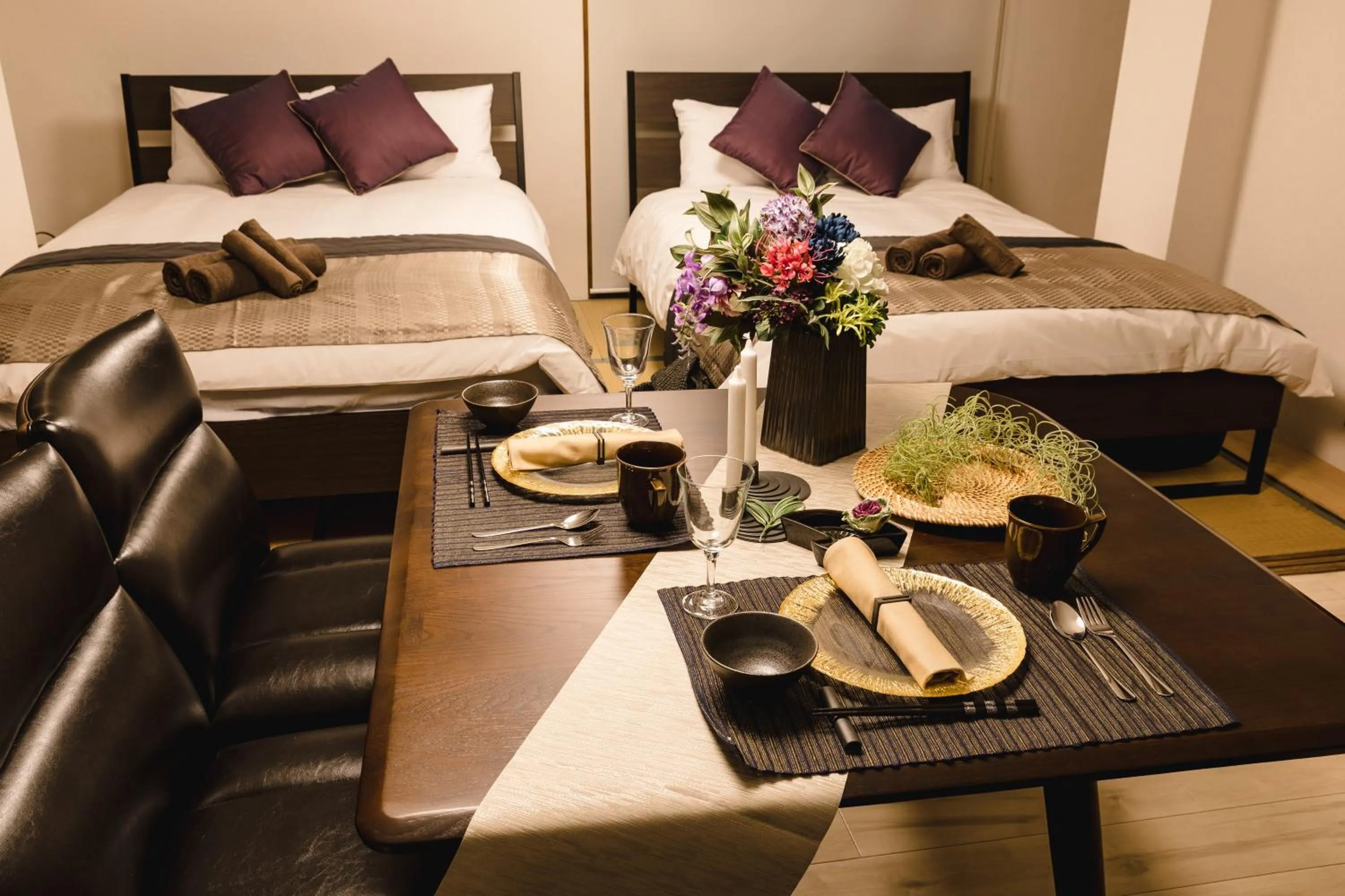 Bed in Fuji Heights Hotel