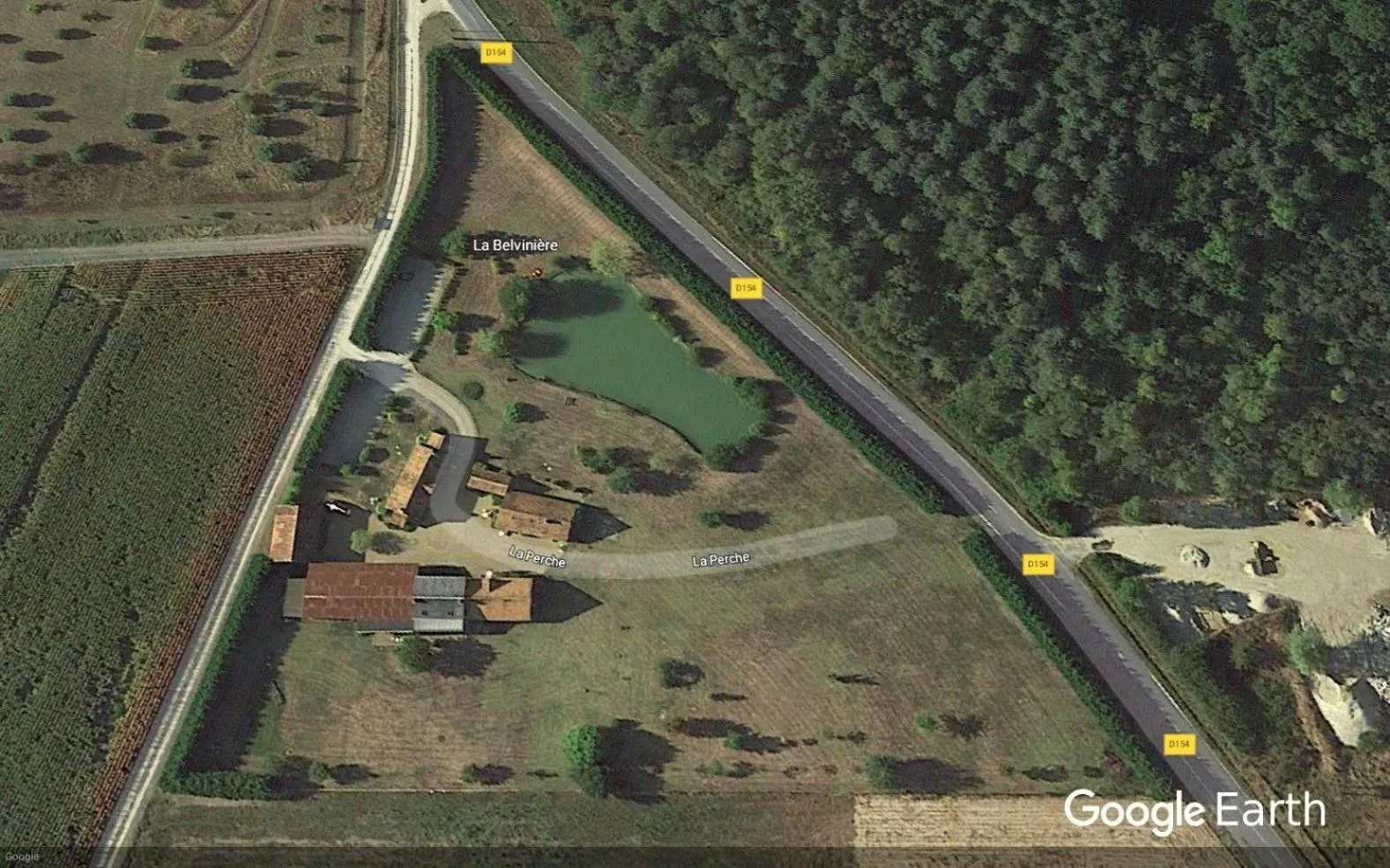 Bird's eye view in La Belvinière Chambres et table d'hôtes