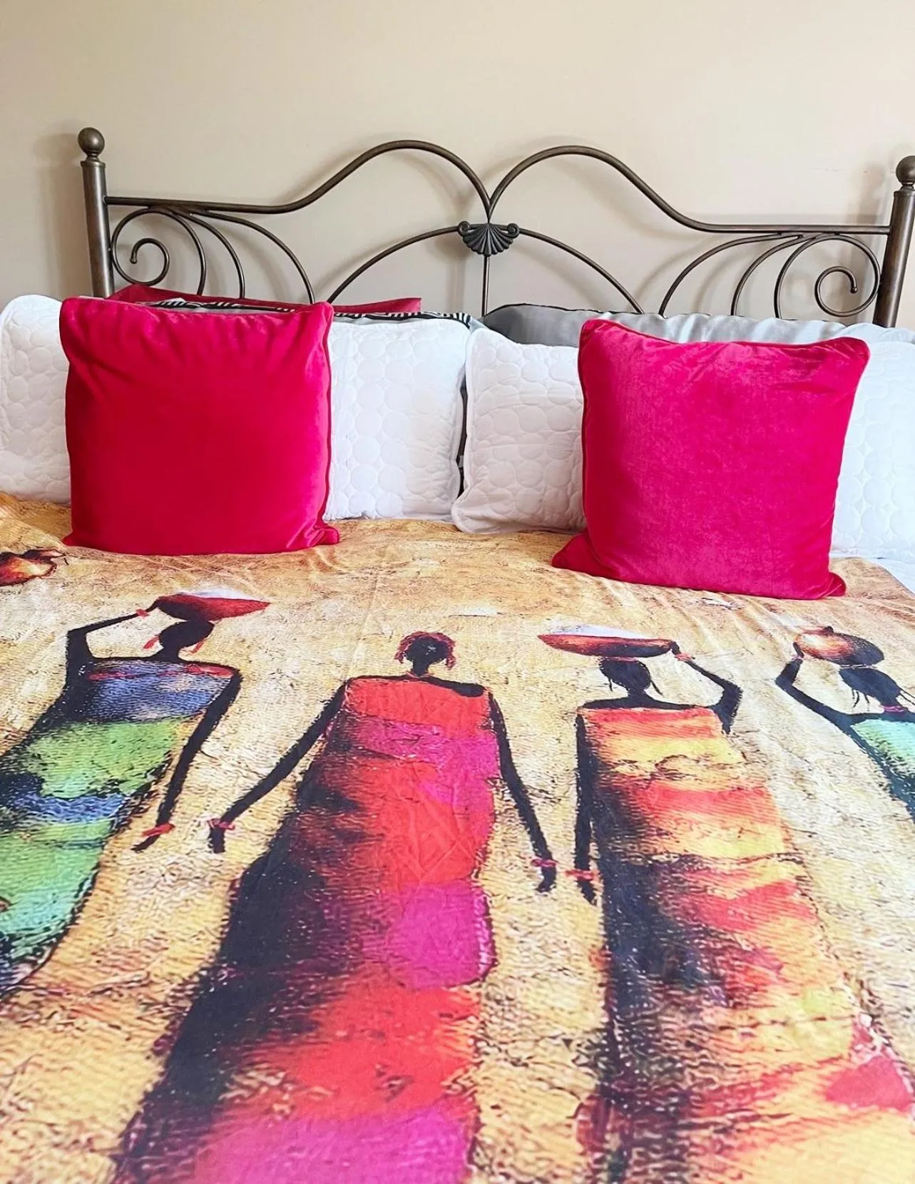 Bed in Cobblestone Bed and Breakfast