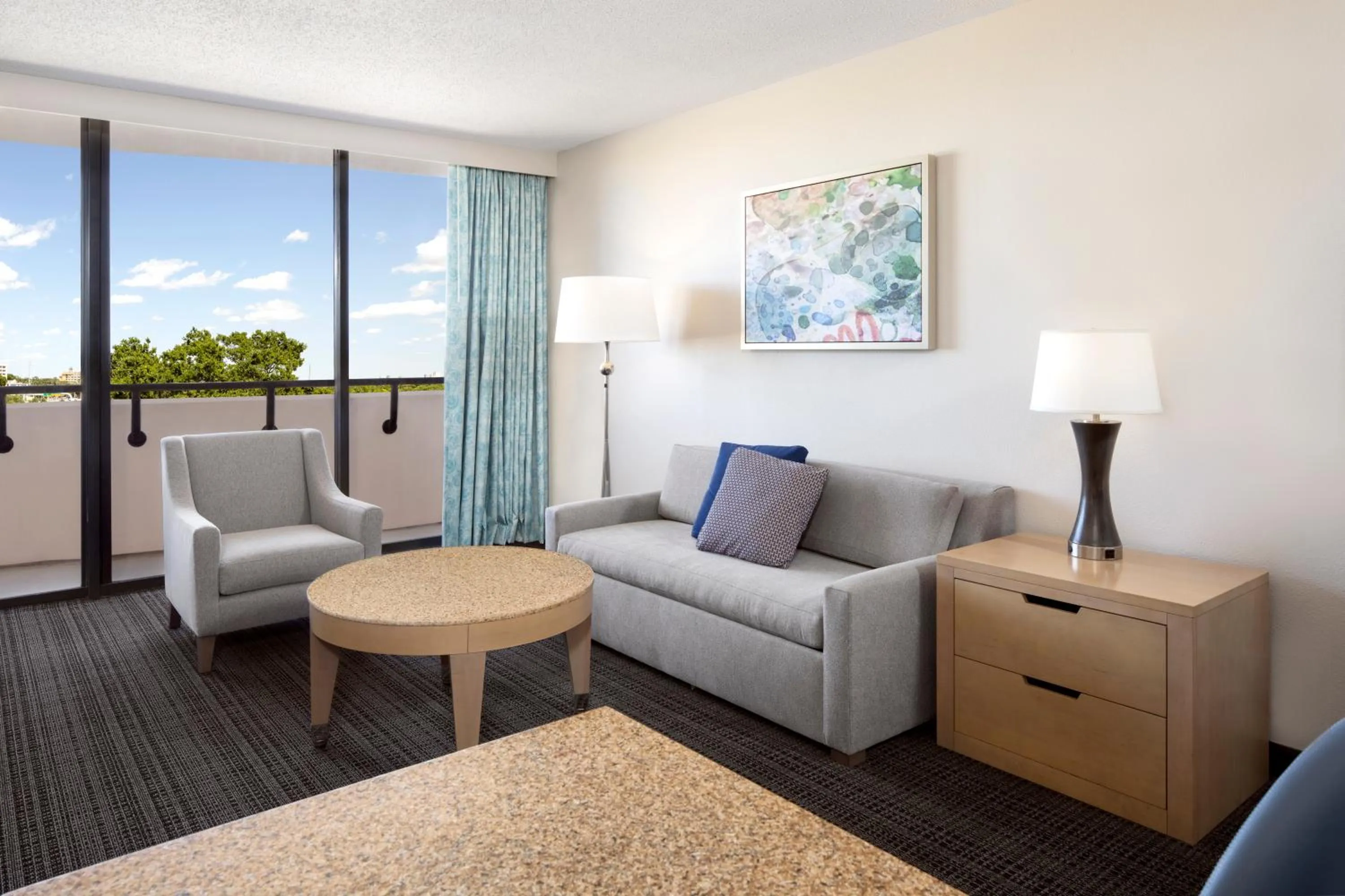 Living room in Embassy Suites by Hilton Tampa Airport Westshore