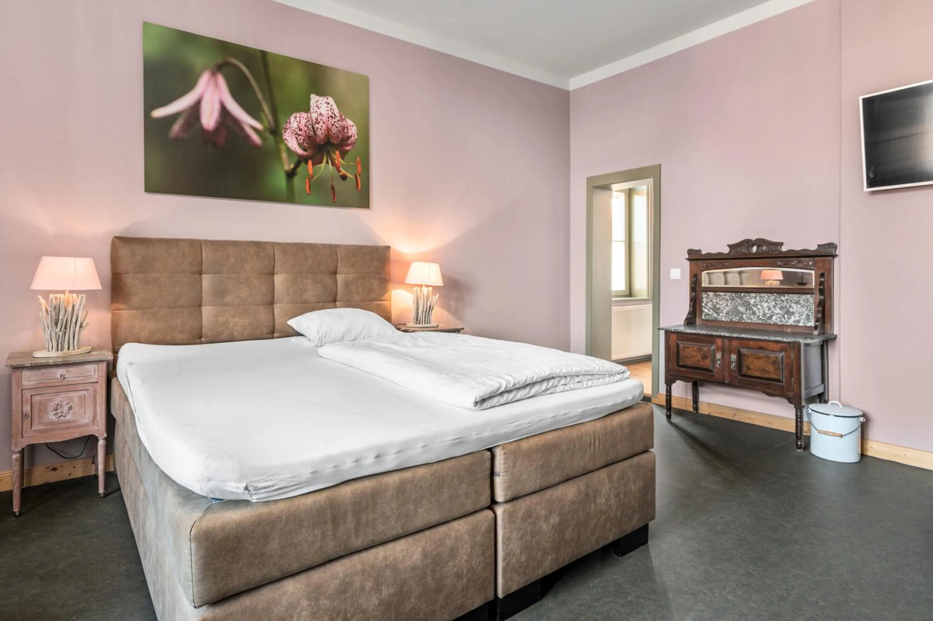 Bed in Villa Bianca am Huy