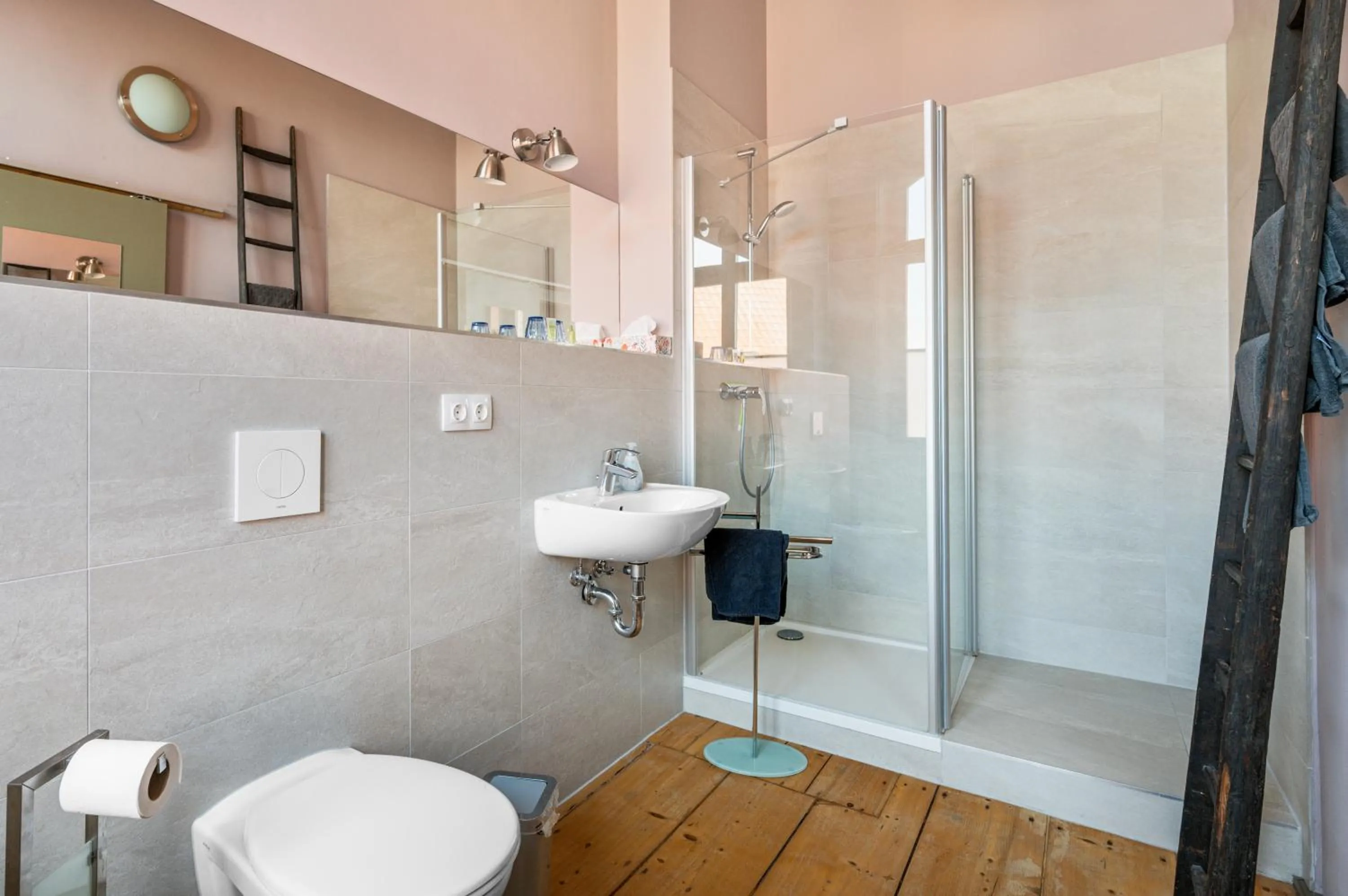 Bathroom in Villa Bianca am Huy