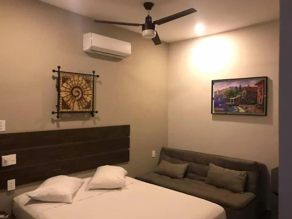 Bed in Hotel Playa Azul Sayulita