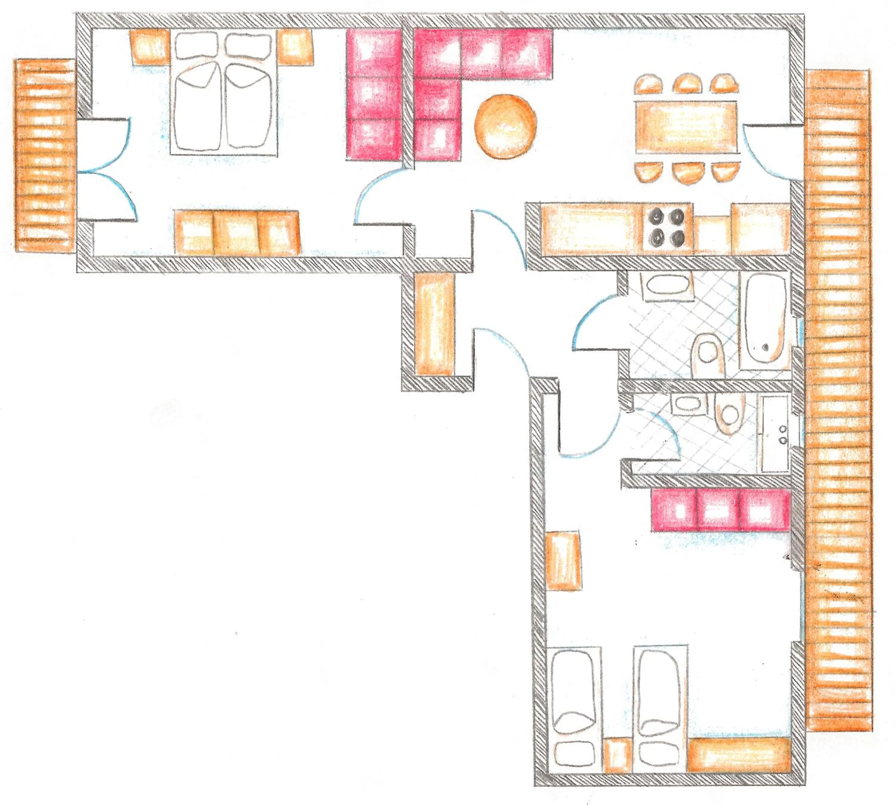 Floor plan in Naturhaus Andrea