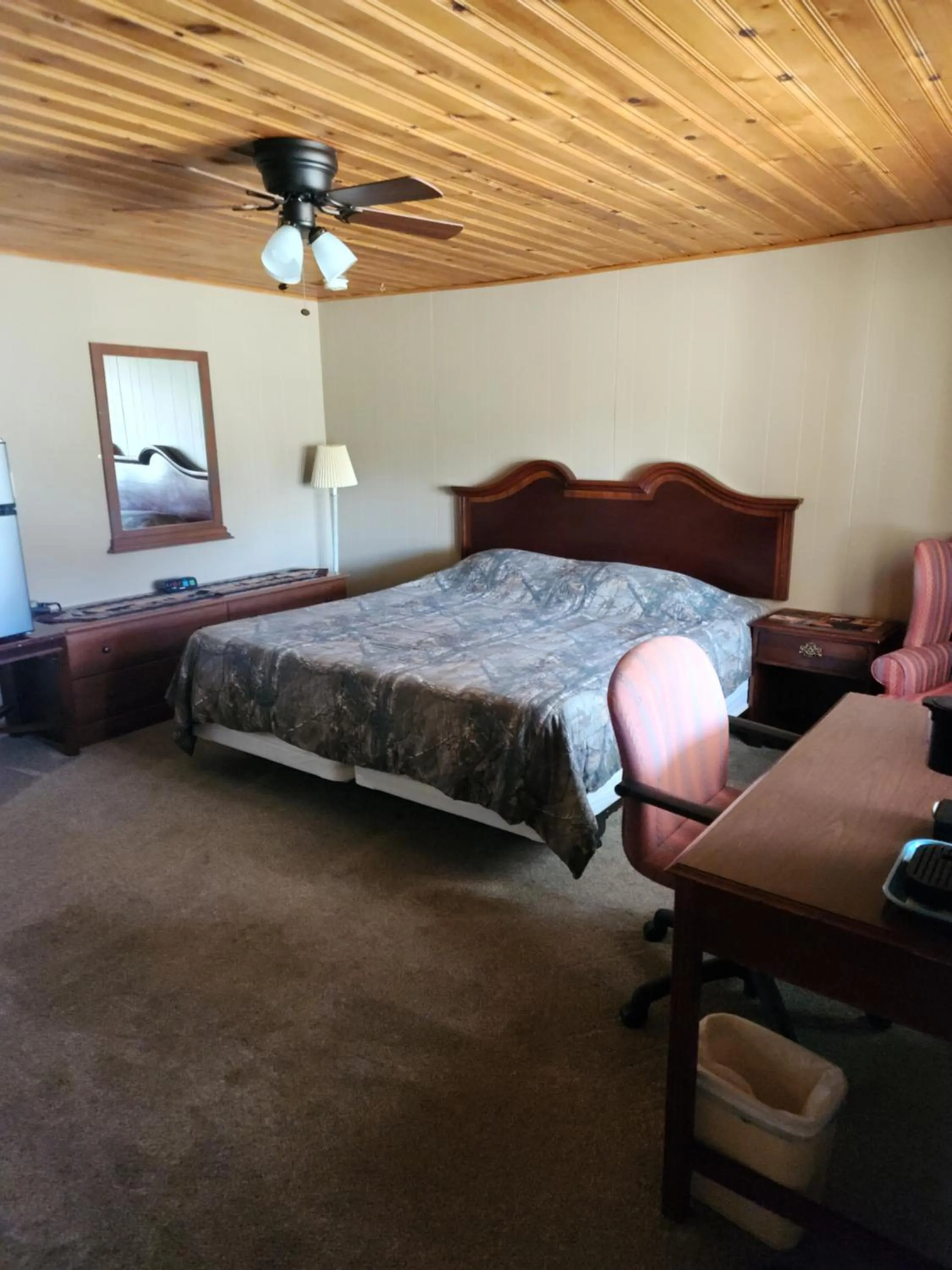 Bed in Eagle Nest Fly Shack & Lodge