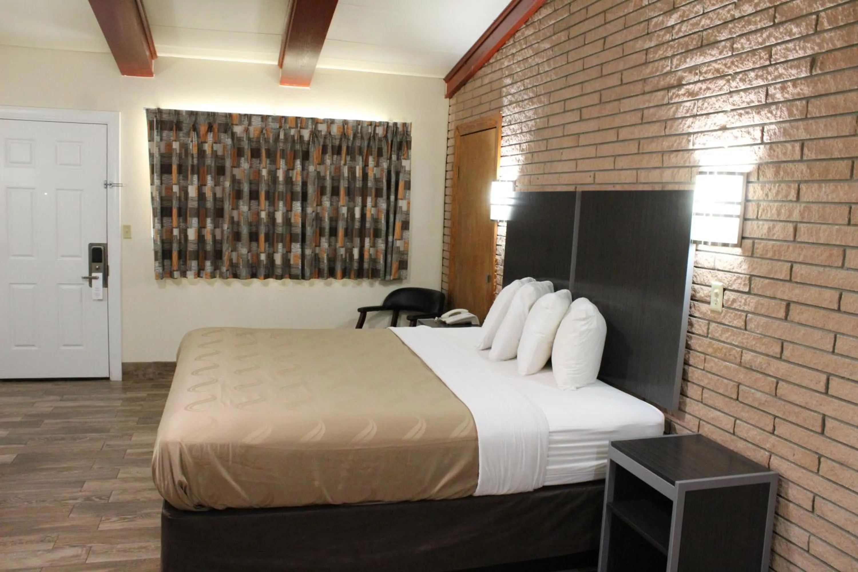 Bed in Evergreen Inn and R.V.