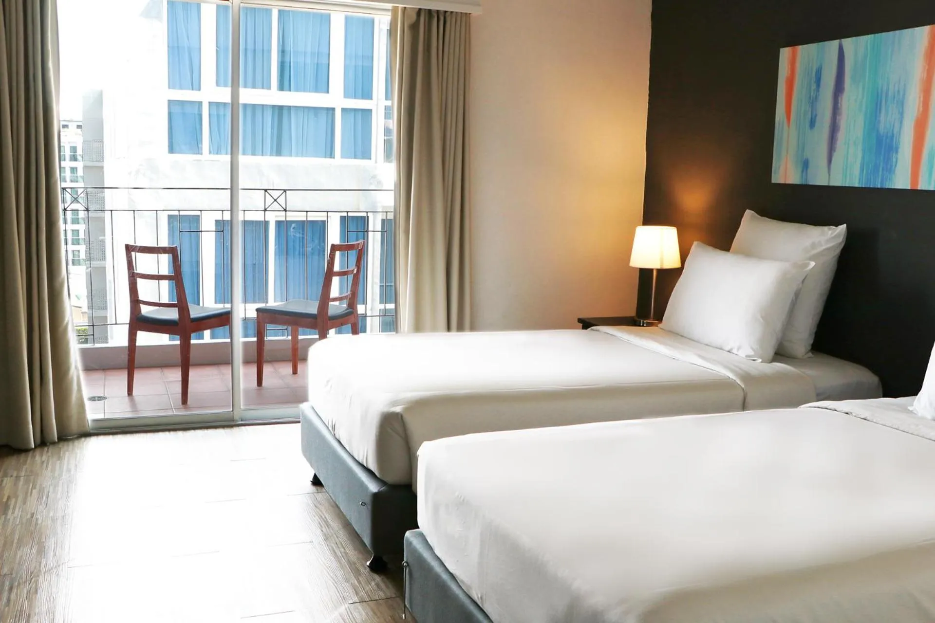 Bed in Journeyhub Pattaya Central