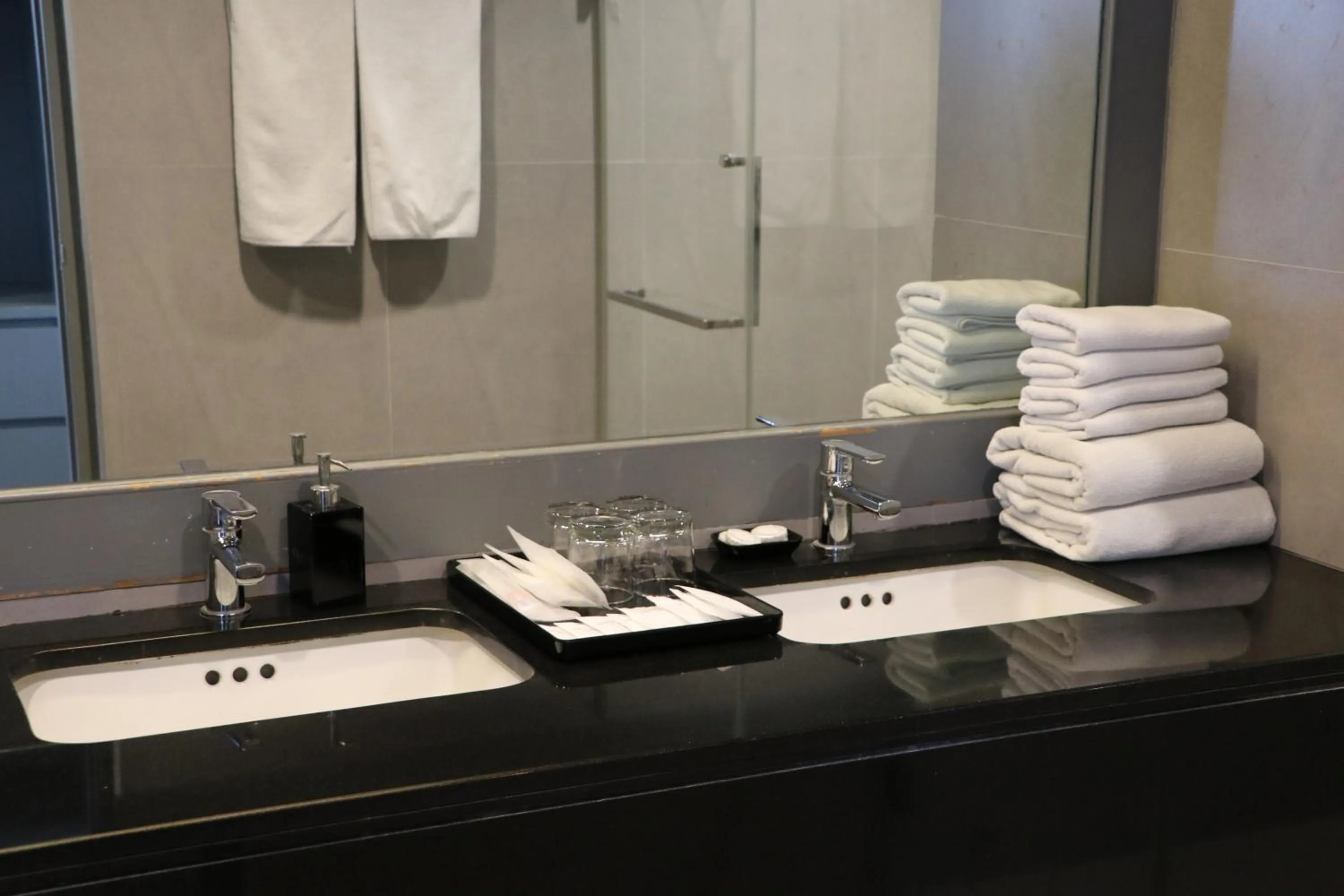 Bathroom in Journeyhub Pattaya Central