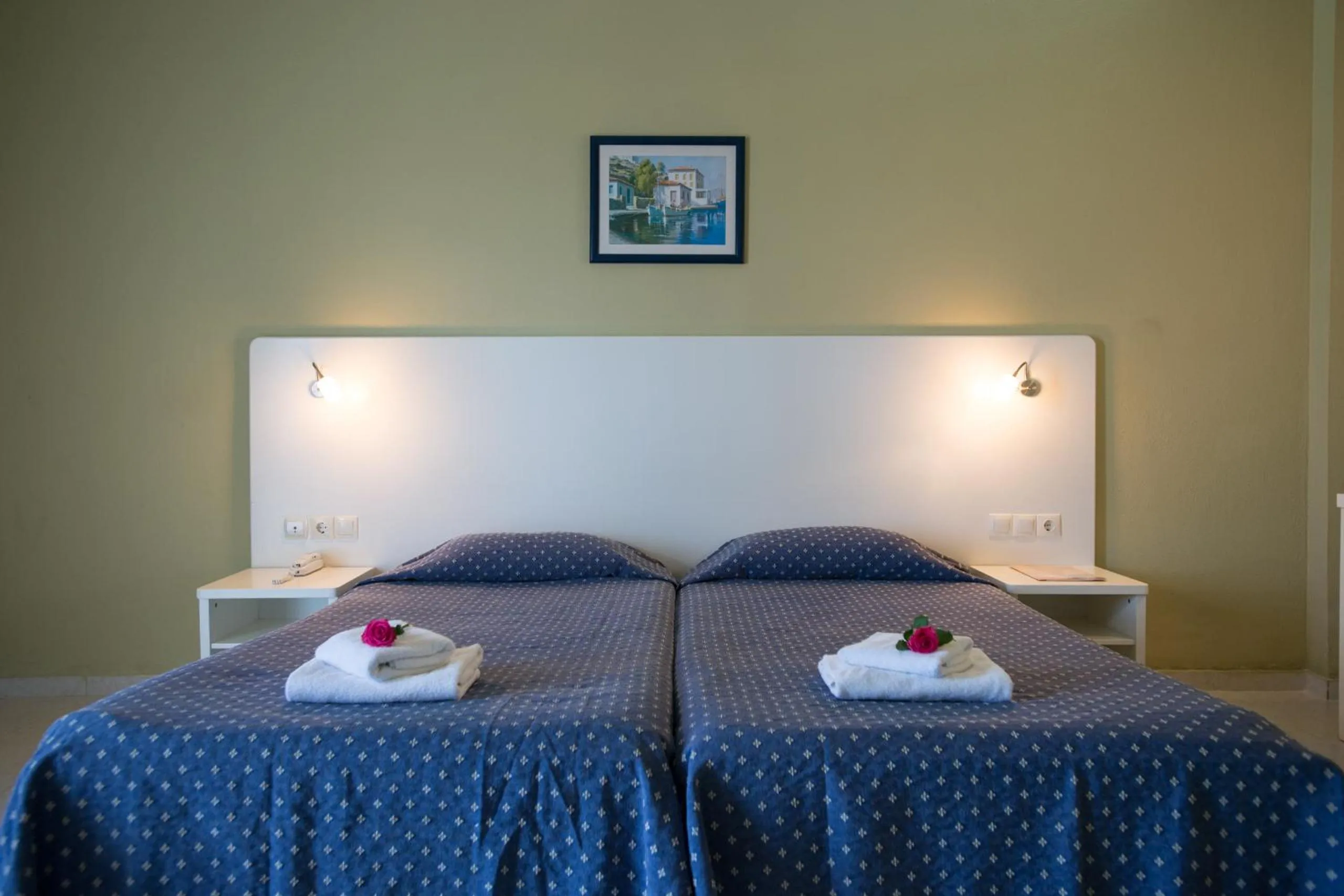 Bedroom, Bed in Panorama Sidari