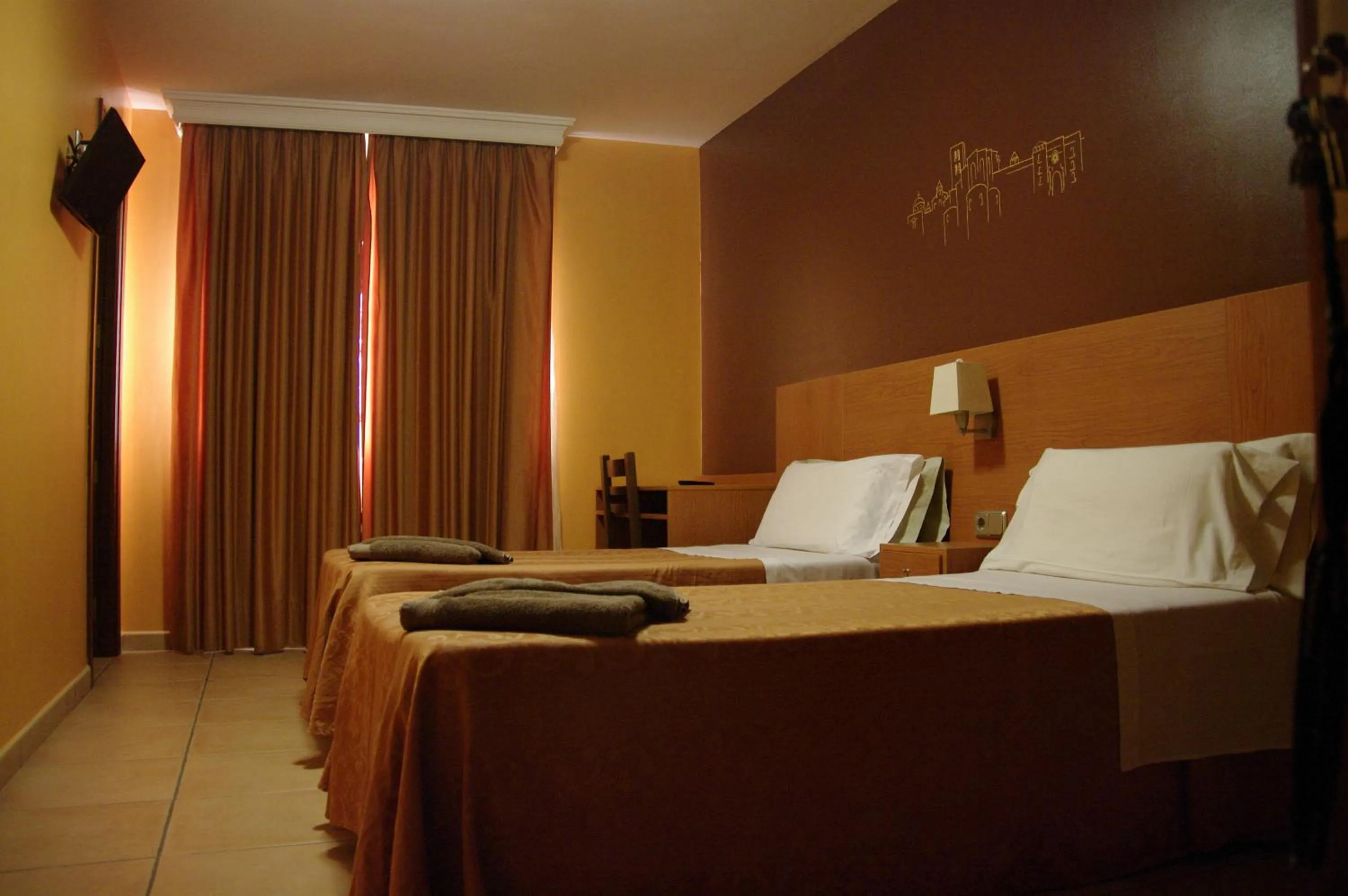 Bed in Hotel Solsona Centre