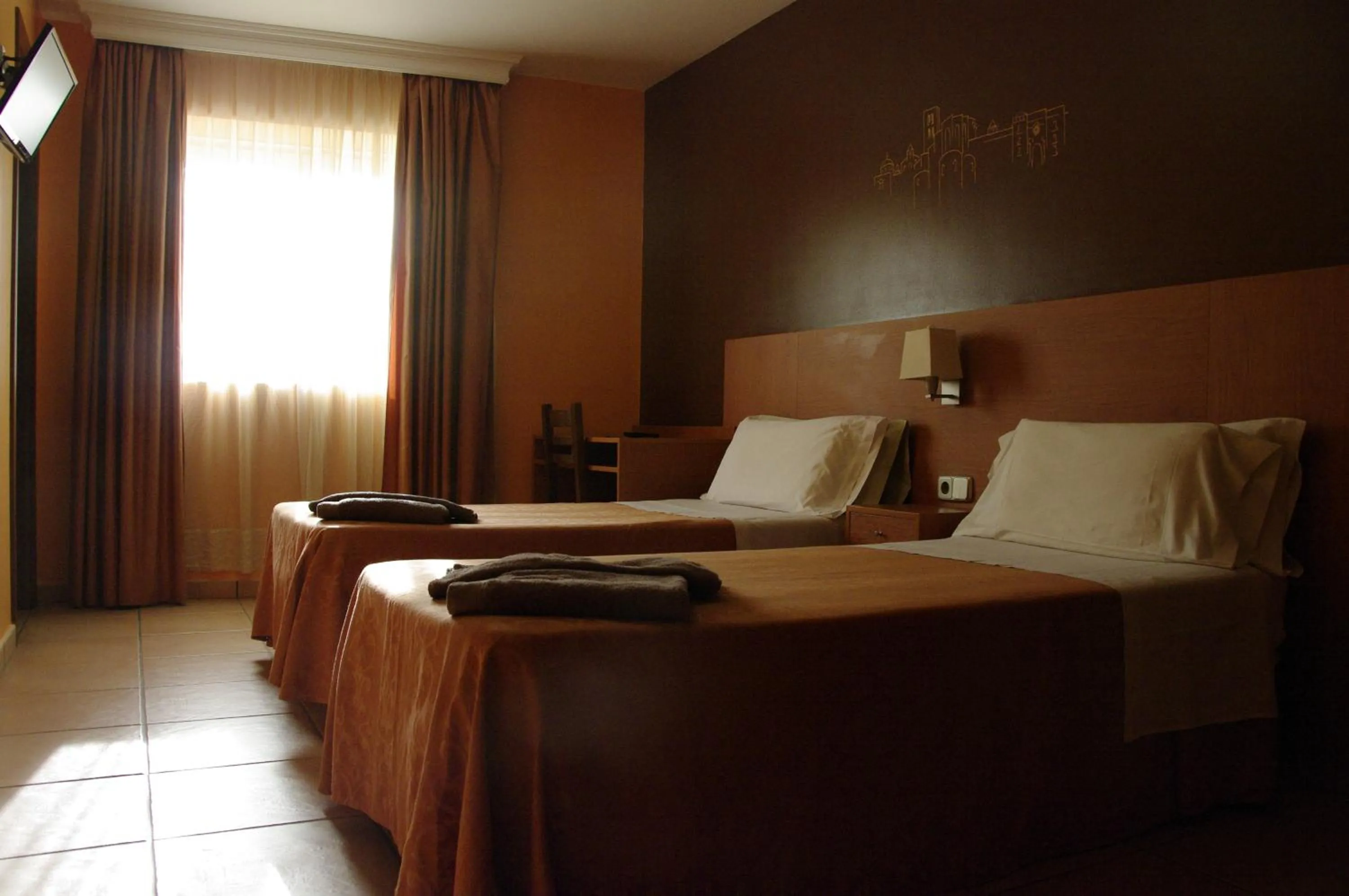 Bed in Hotel Solsona Centre