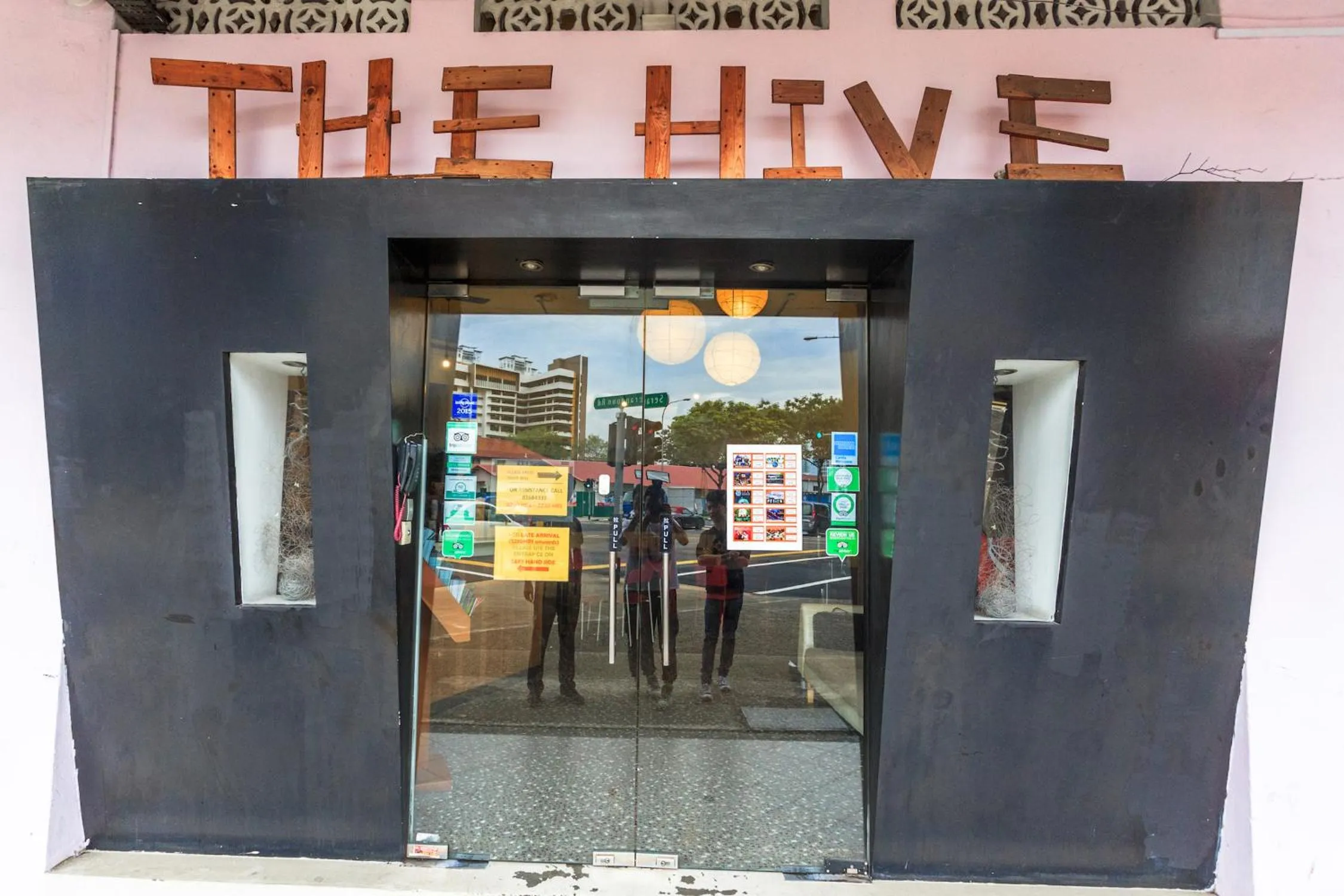 Facade/entrance in The Hive Singapore Hostel