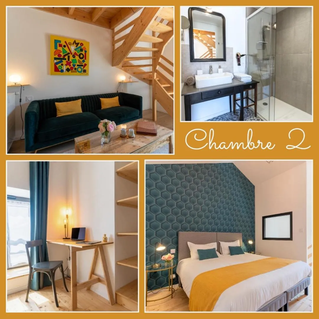 Bed in AU LOGIS DE BELLEFOIS - Chambres d'hôtes