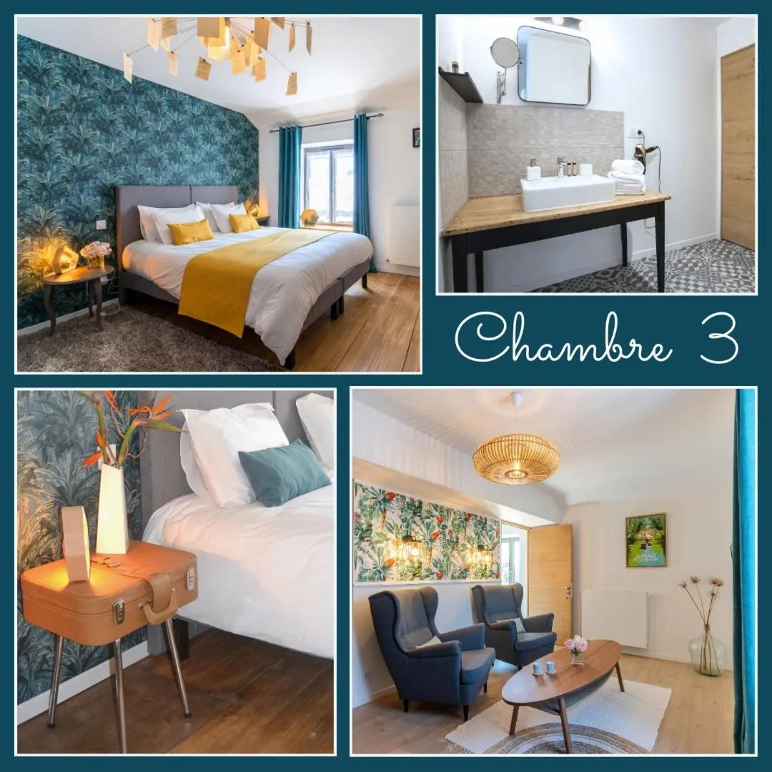 Bed in AU LOGIS DE BELLEFOIS - Chambres d'hôtes