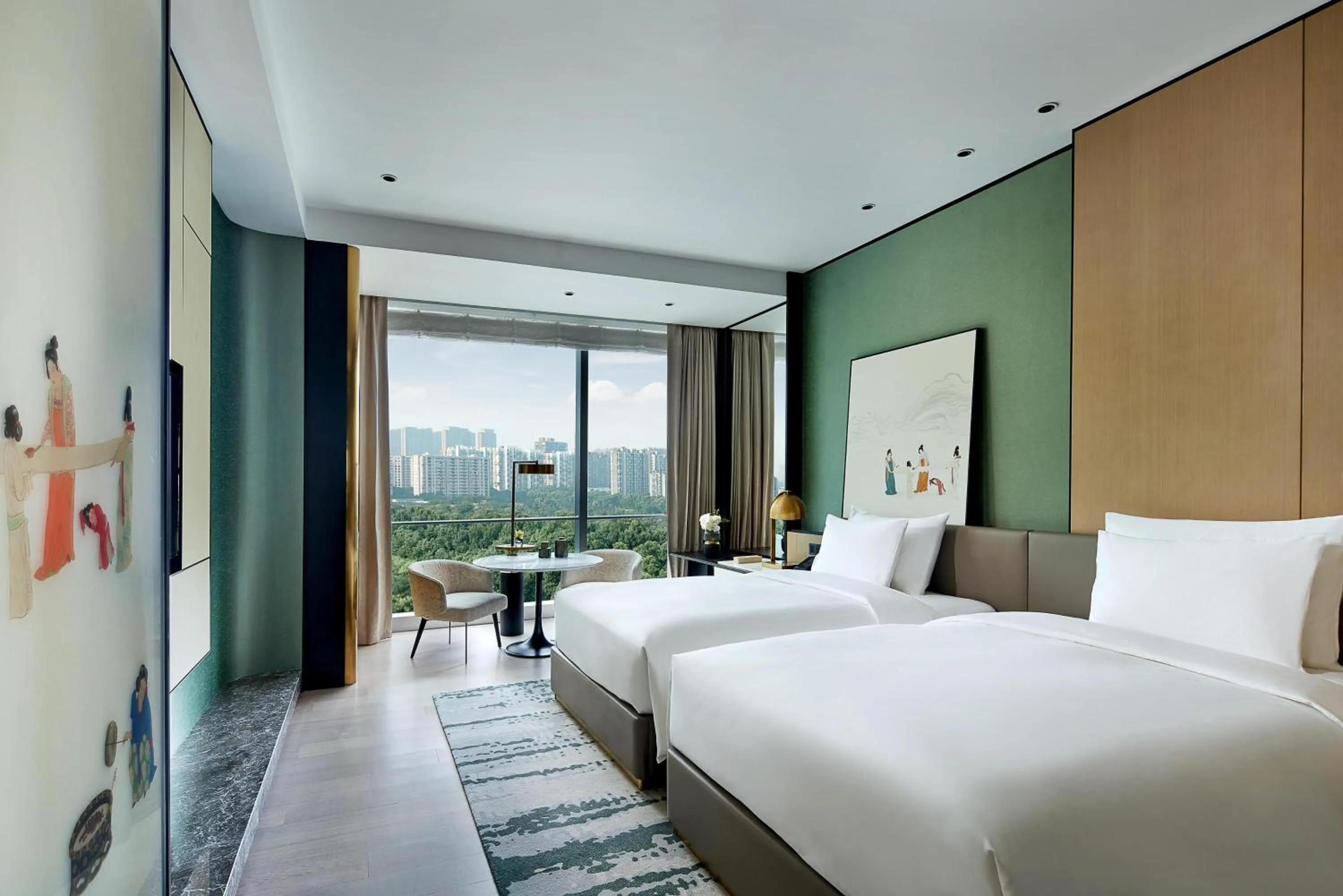 Bedroom, Bed in Kempinski Hotel Hangzhou - Beside the Grand Canal, connected to refined lifestyle