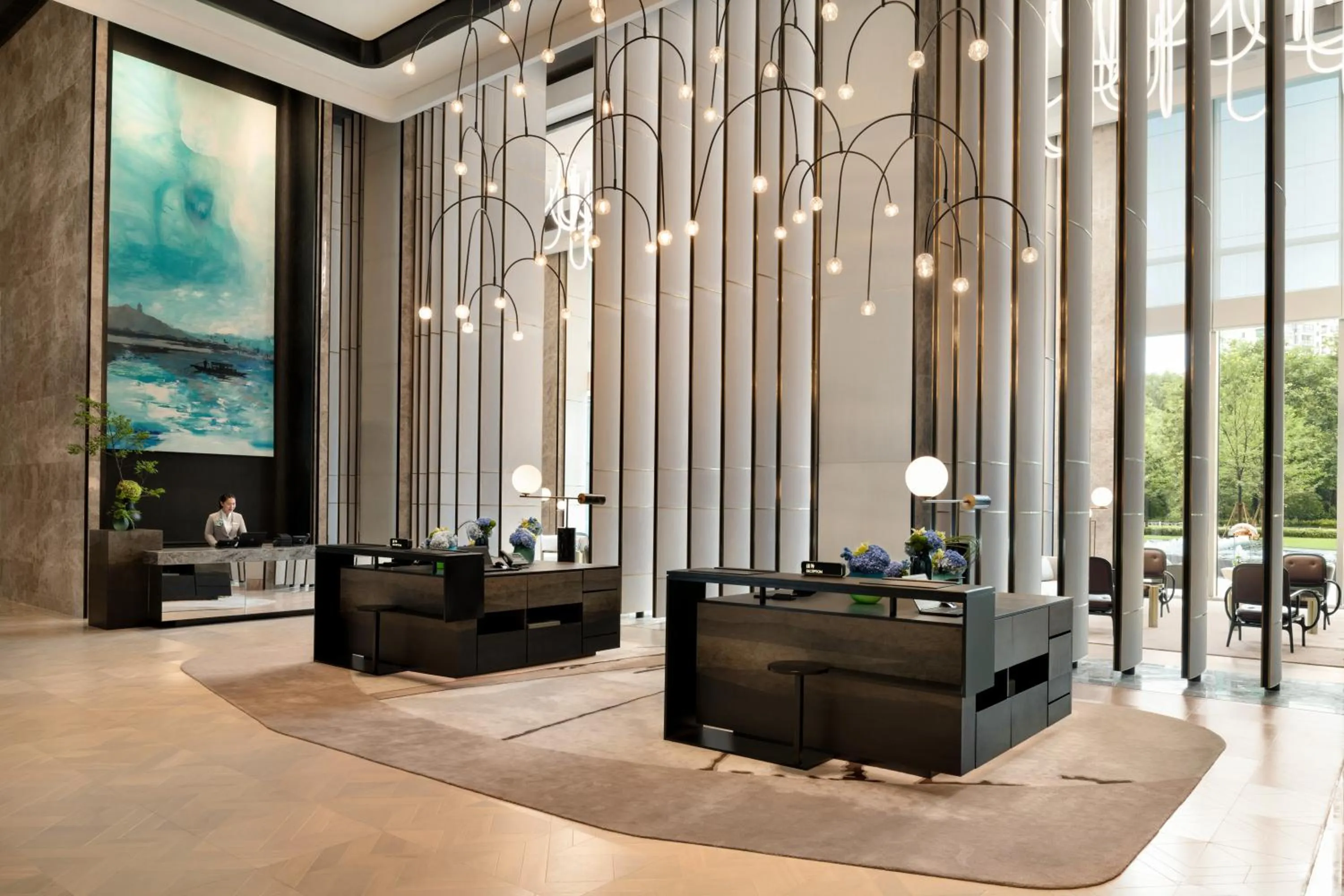 Lobby or reception in Kempinski Hotel Hangzhou - Beside the Grand Canal, connected to refined lifestyle