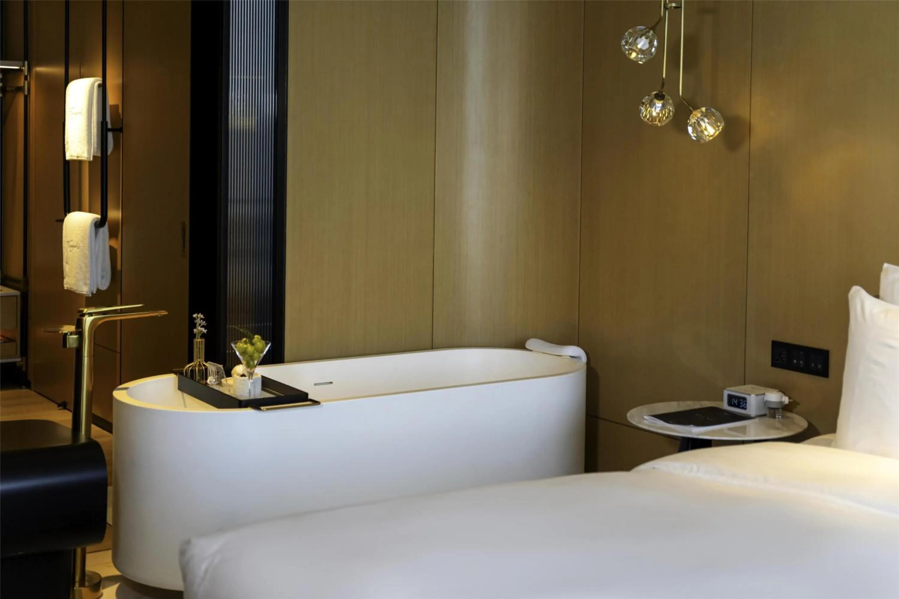 Bedroom, Bed in Kempinski Hotel Hangzhou - Beside the Grand Canal, connected to refined lifestyle