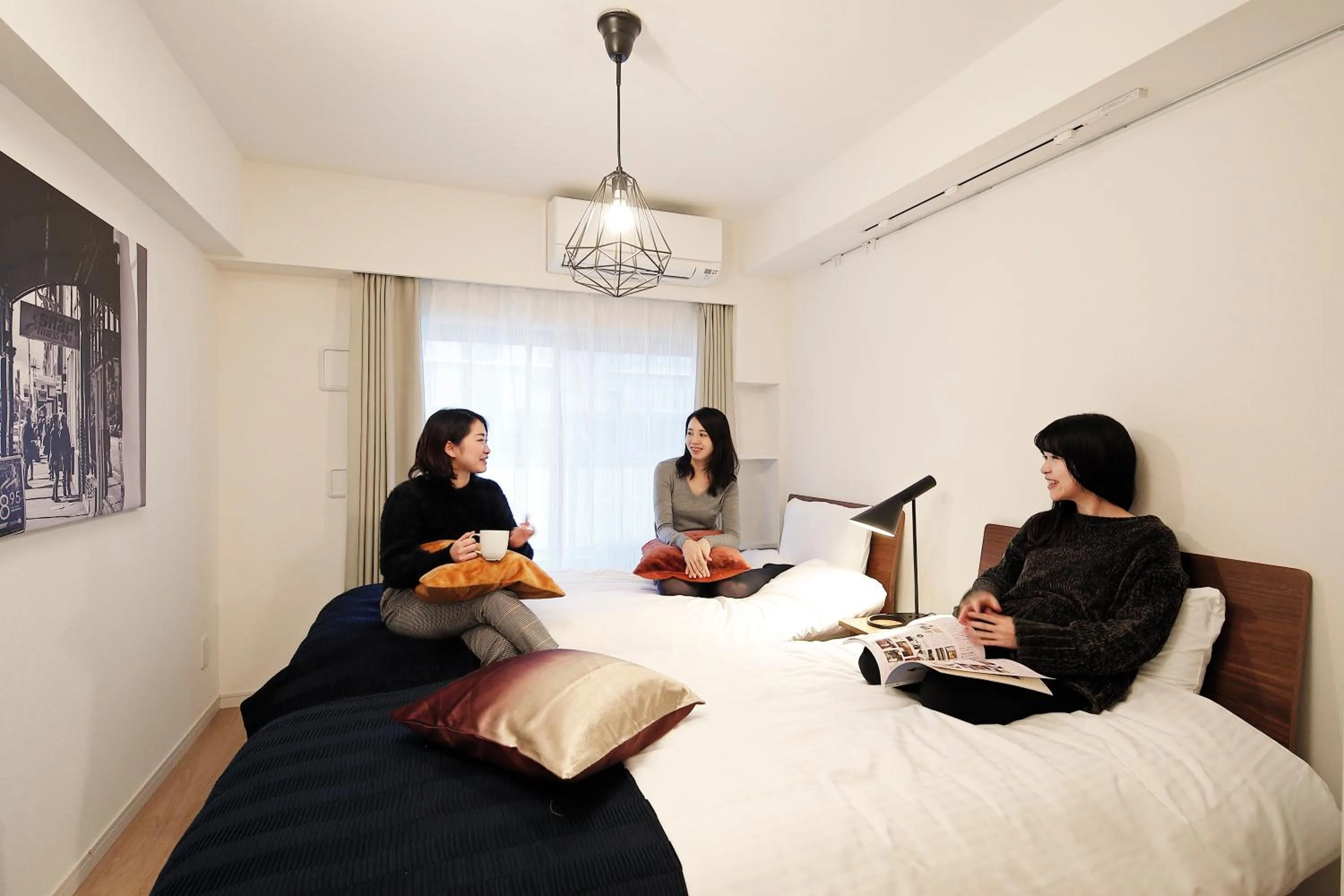 Photo of the whole room, Bed in KARIO Sasazuka