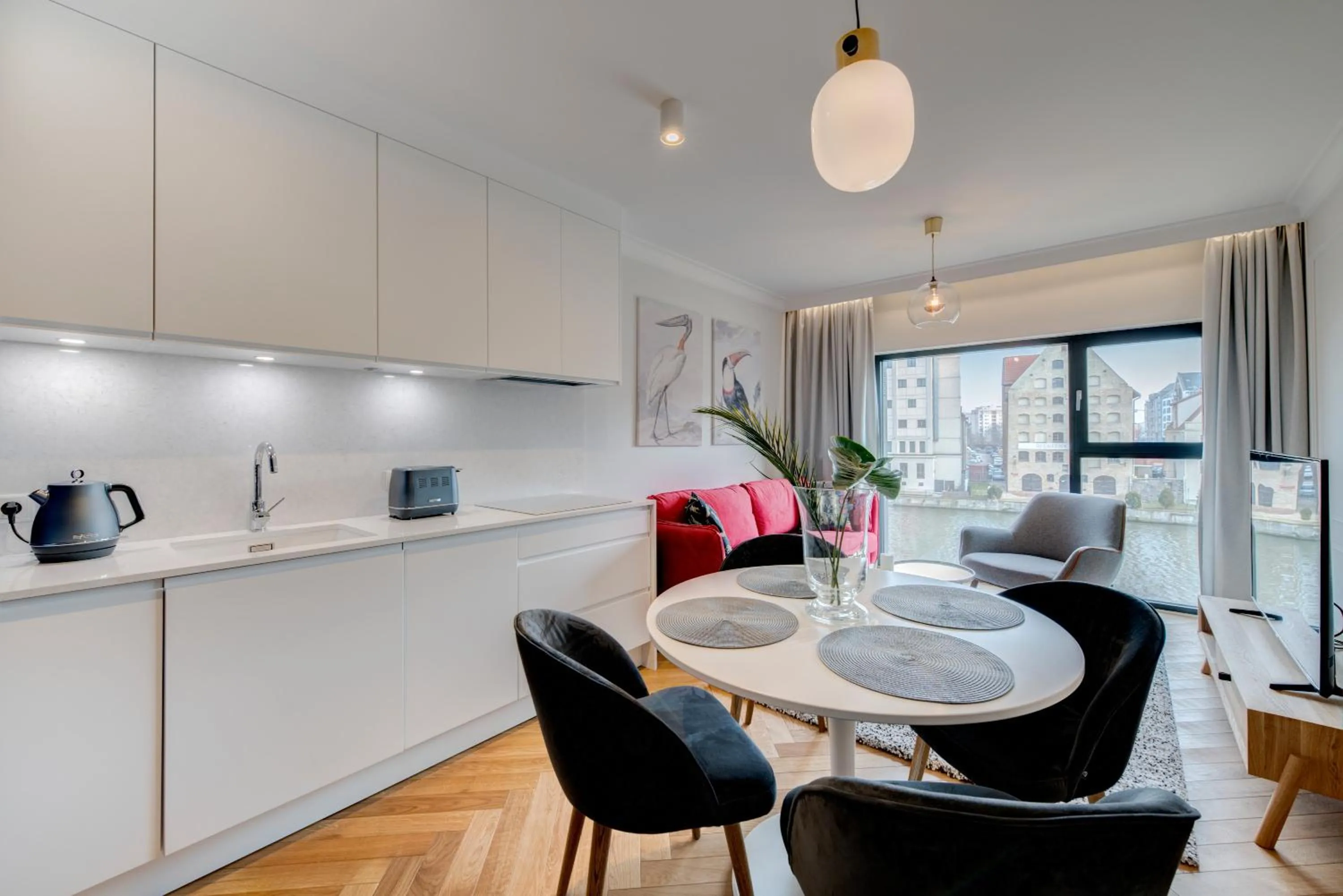 Kitchen or kitchenette in Dom & House - Apartments Winter Residence