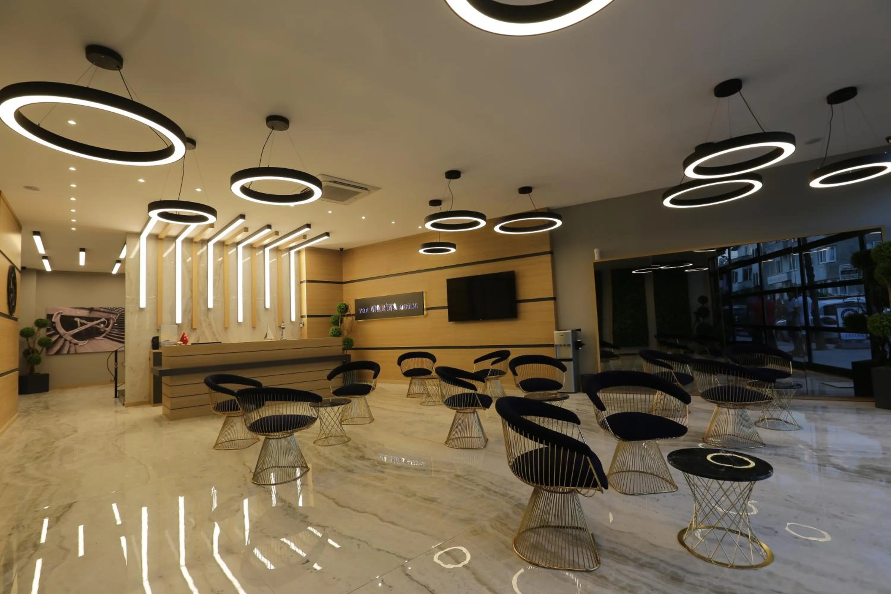 Lobby or reception in Burhaniye Marina Boutique Hotel