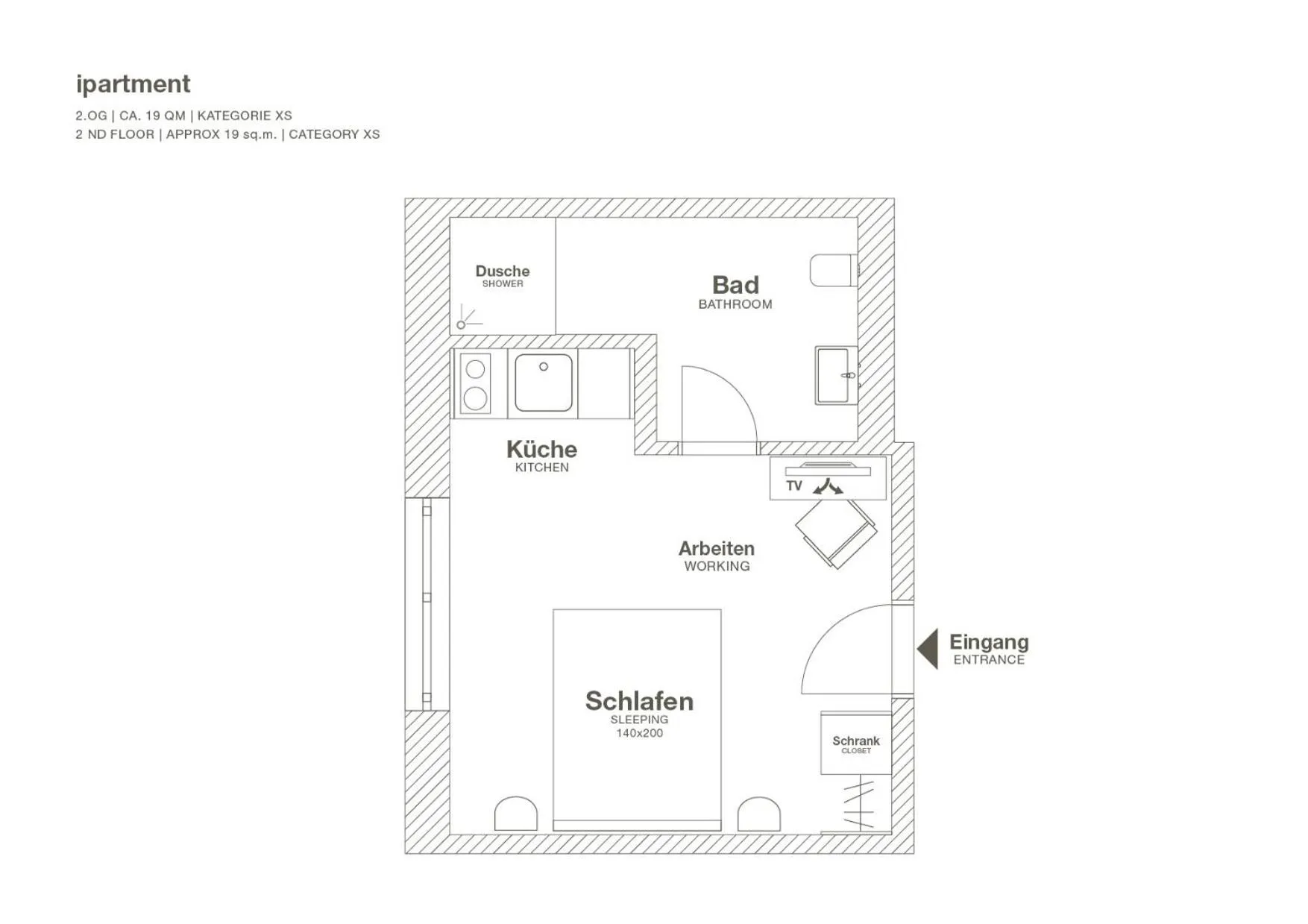 Floor plan in ipartment Wolfsburg