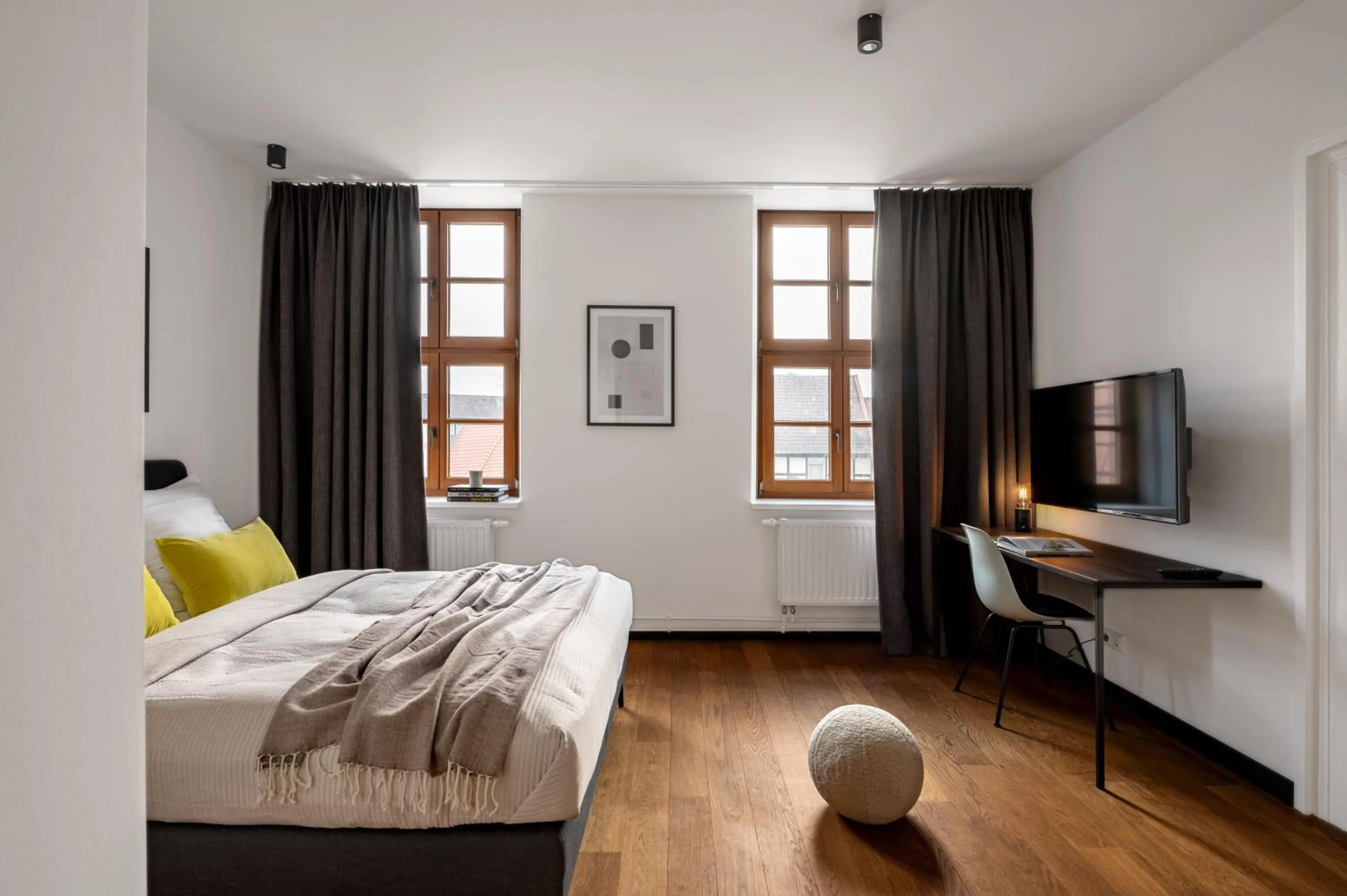 Photo of the whole room, Bed in ipartment Wolfsburg