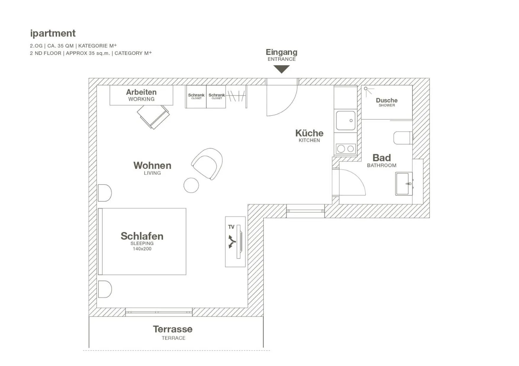 Floor plan in ipartment Wolfsburg