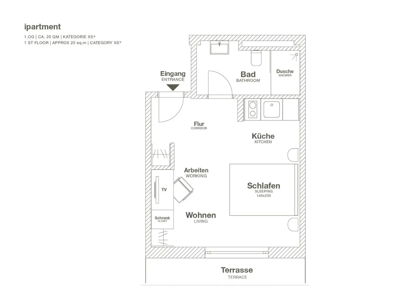 Seating area in ipartment Wolfsburg