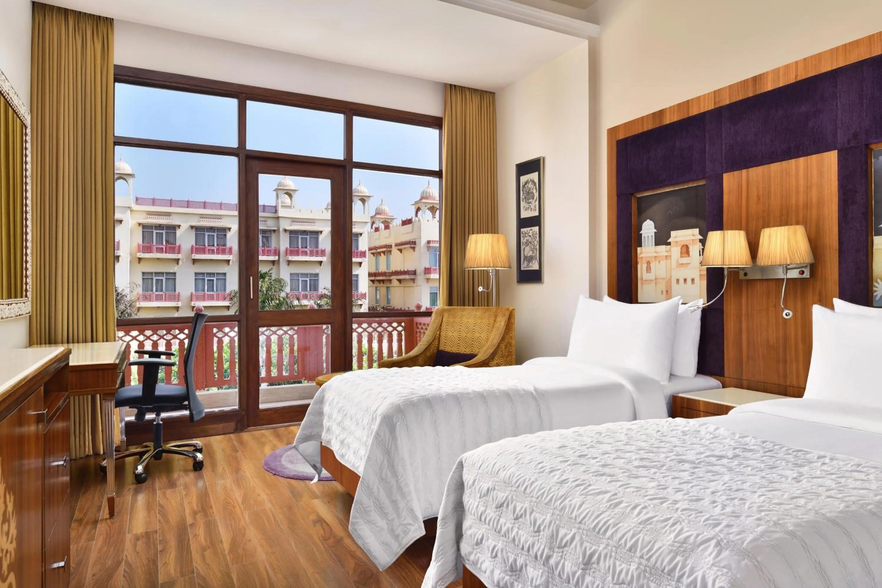 Photo of the whole room, Bed in Le Meridien Jaipur Resort & Spa