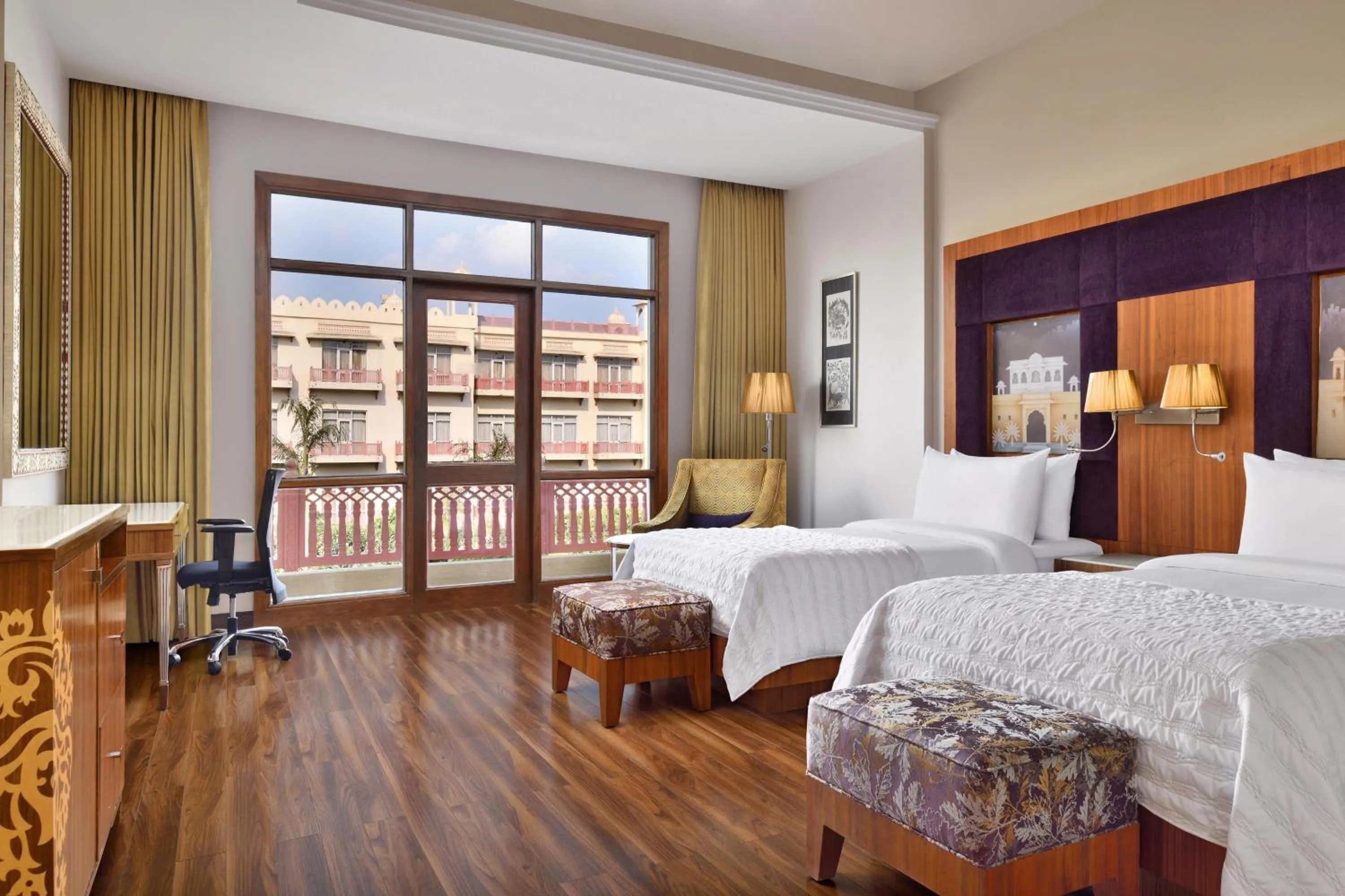 Photo of the whole room, Bed in Le Meridien Jaipur Resort & Spa