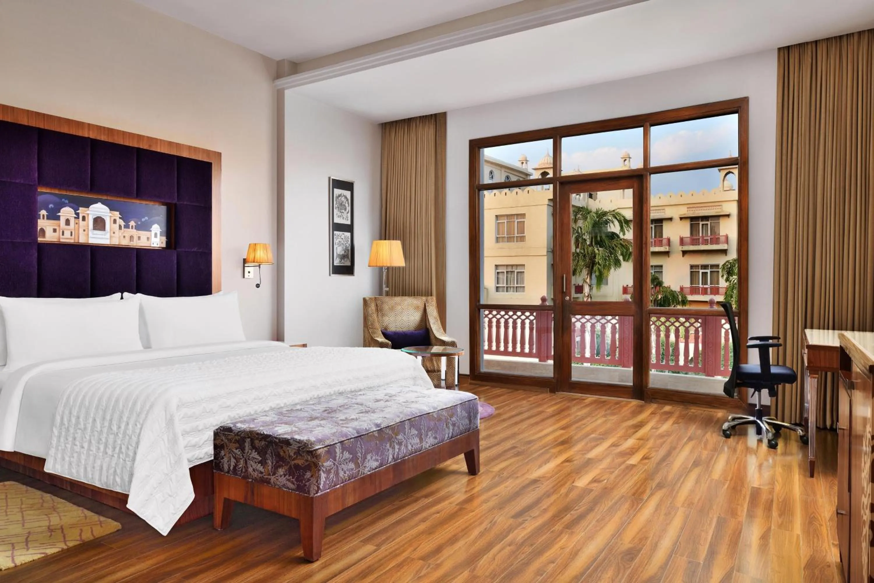 Photo of the whole room, Bed in Le Meridien Jaipur Resort & Spa