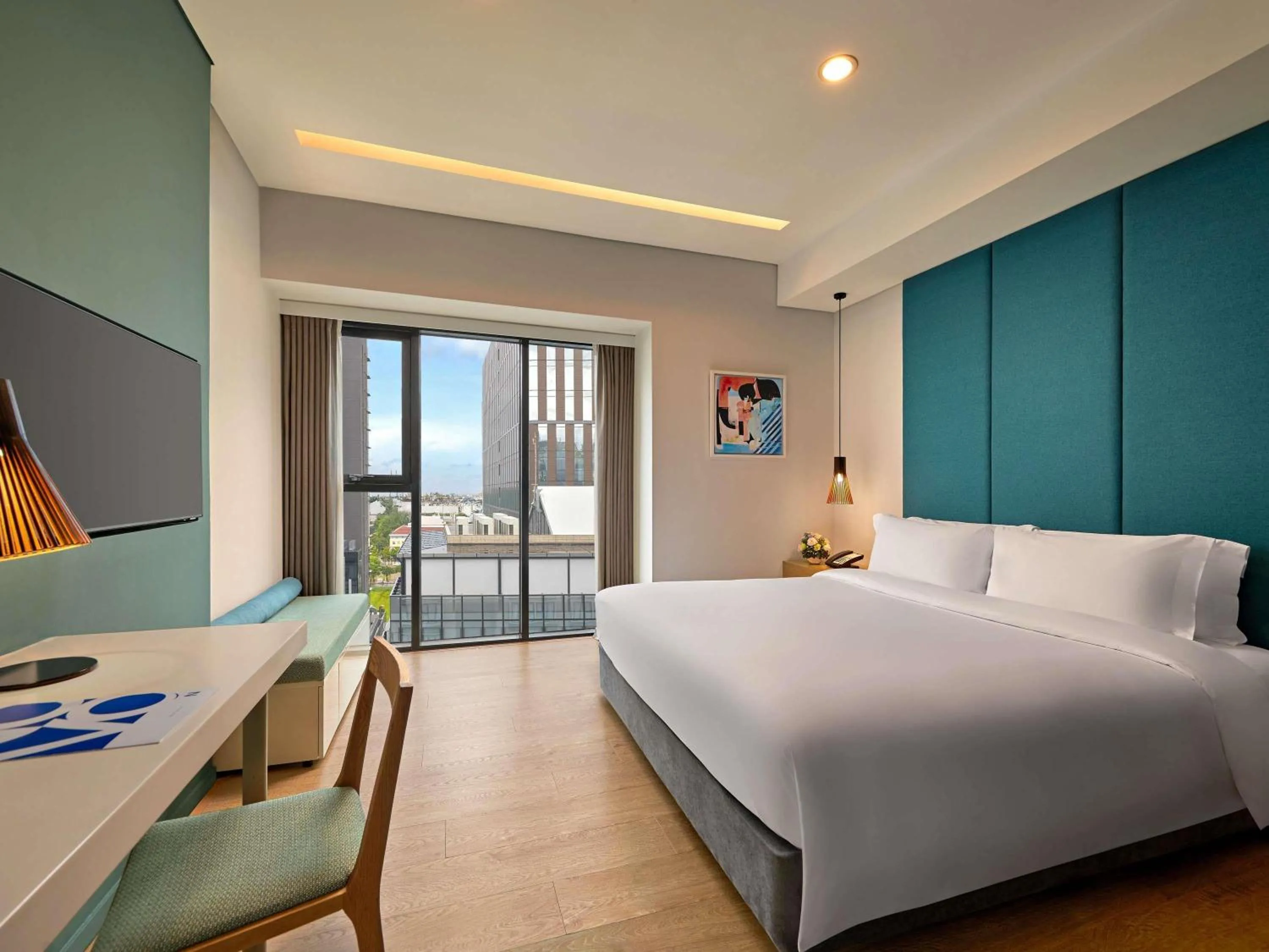 Bedroom, Bed in Novotel Living Saigon South