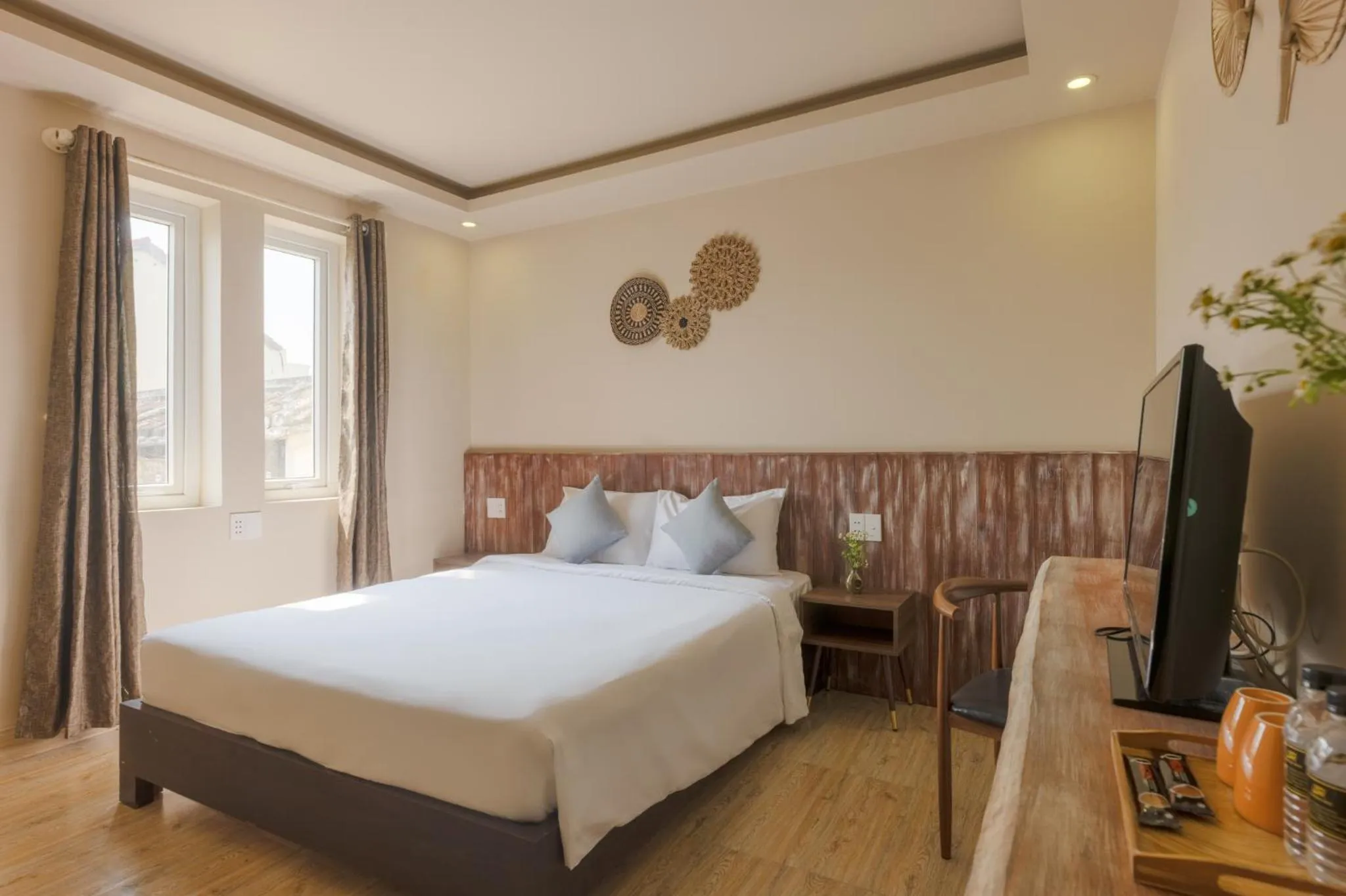 Communal lounge/ TV room, Bed in Vaia Hoi An Boutique Hotel