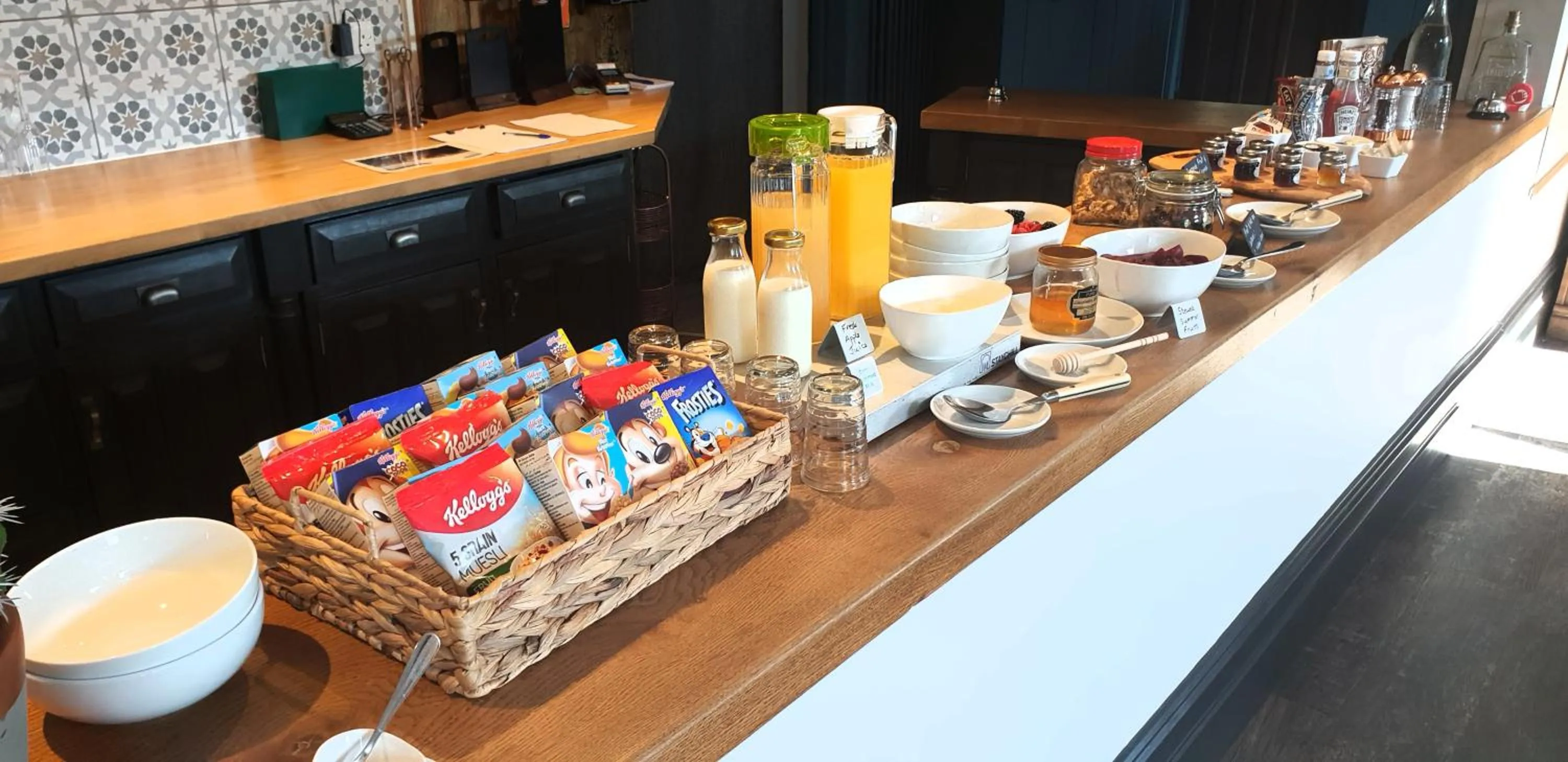 Food and drinks in The Vine B & B