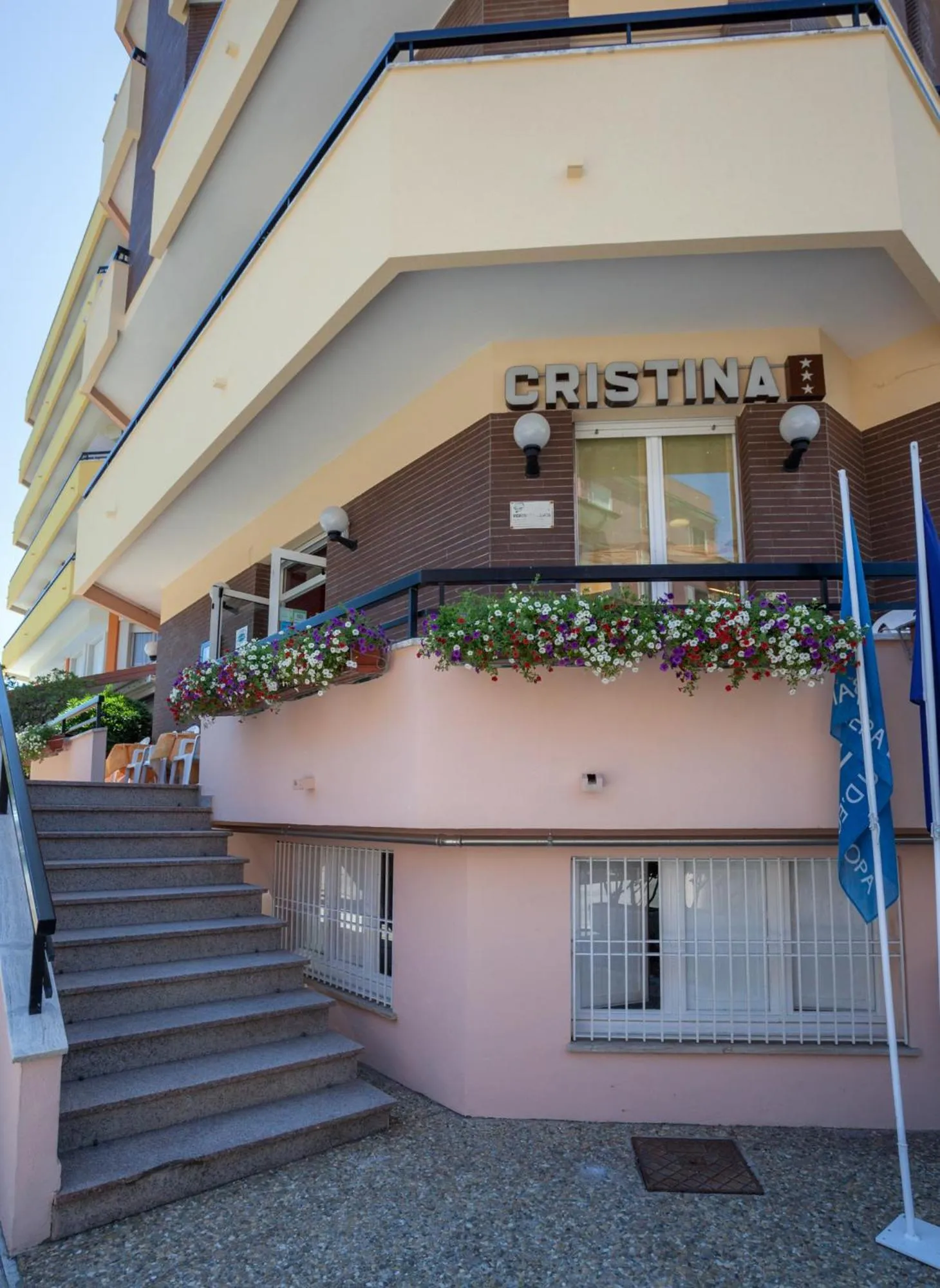 Facade/entrance in Hotel Cristina