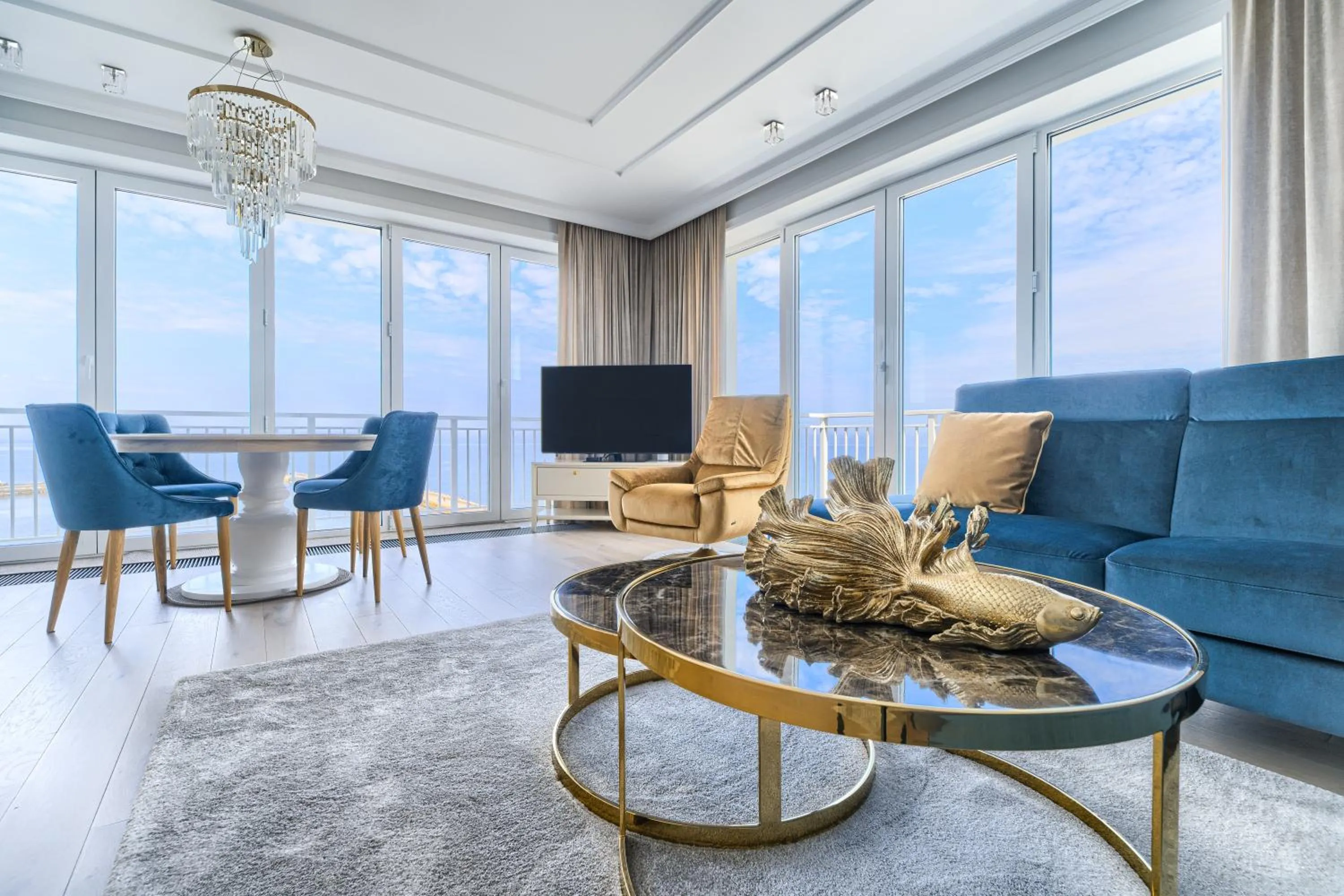 Living room in Marina Royale Darłowo - Apartamenty Ultra Mar nad morzem