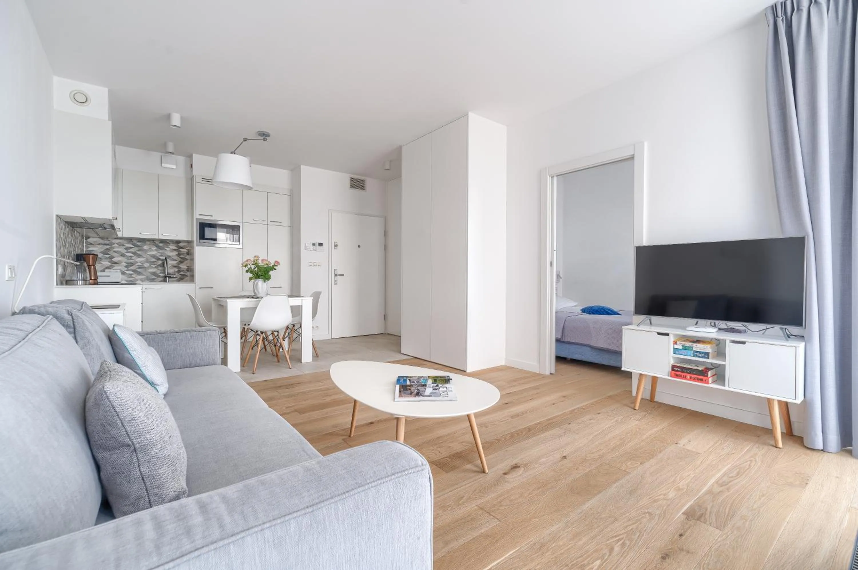 Communal lounge/ TV room in Marina Royale Darłowo - Apartamenty Ultra Mar nad morzem