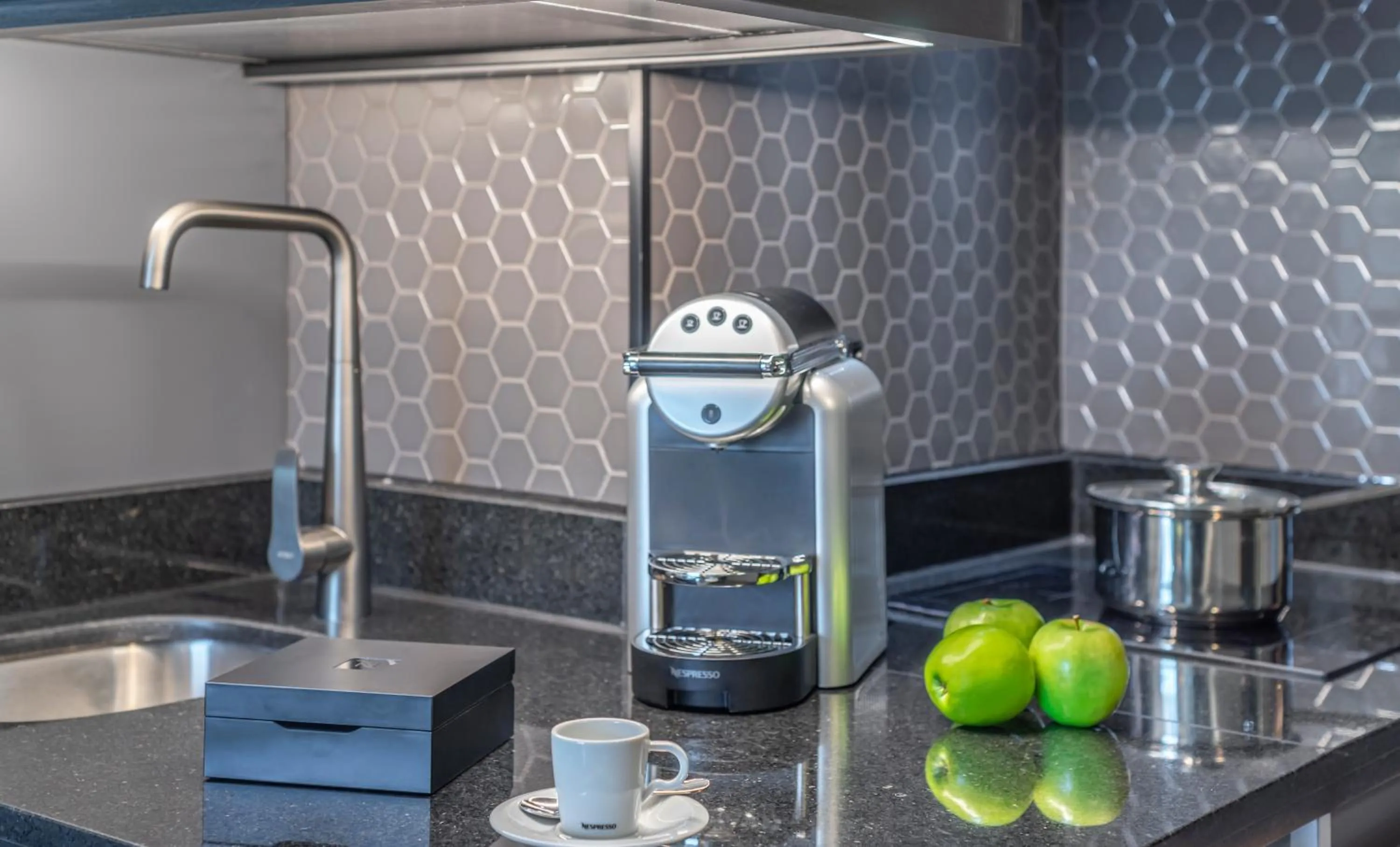 kitchen in Pullman Santiago Vitacura