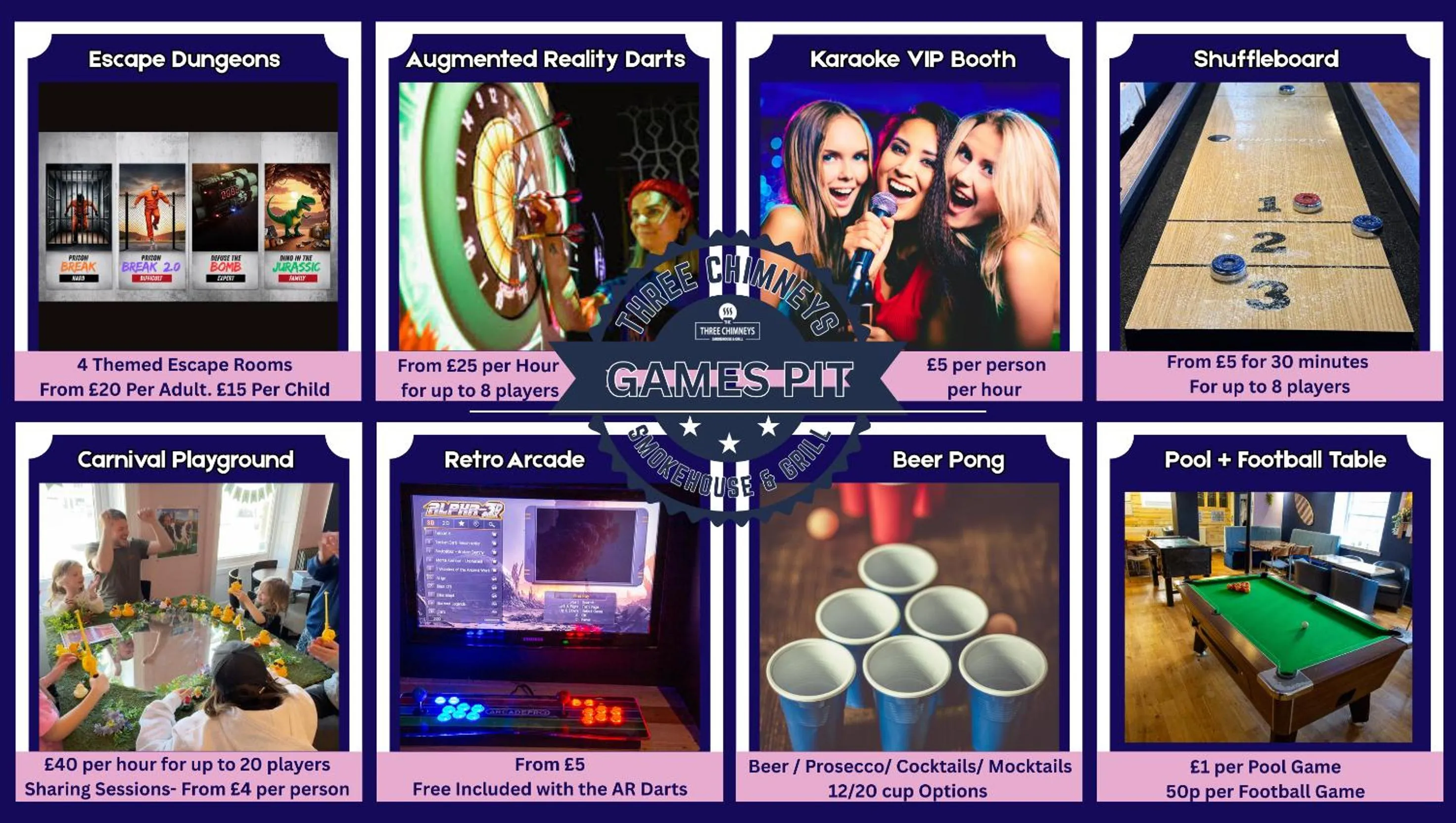 Activities in The Jubilee Hotel East - with NEWLY REFURBISHED SPA FACILITIES - GAMESPIT - AND SMOKEHOUSE