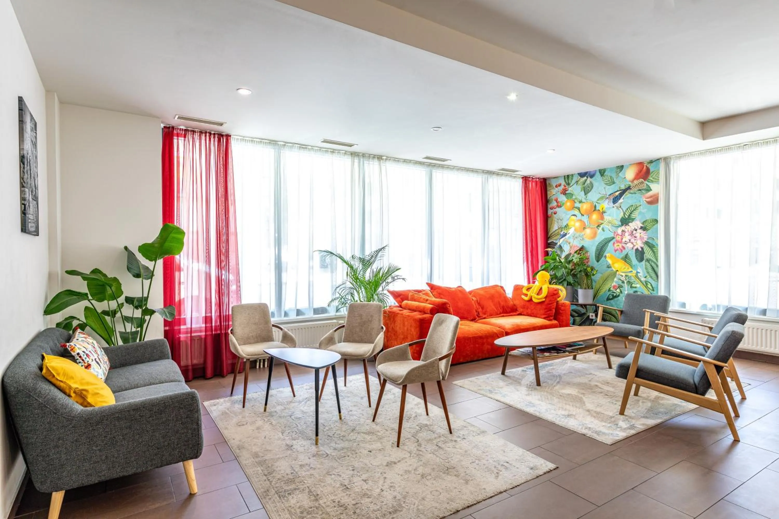 Lobby or reception in A&T Hotel & Hostel